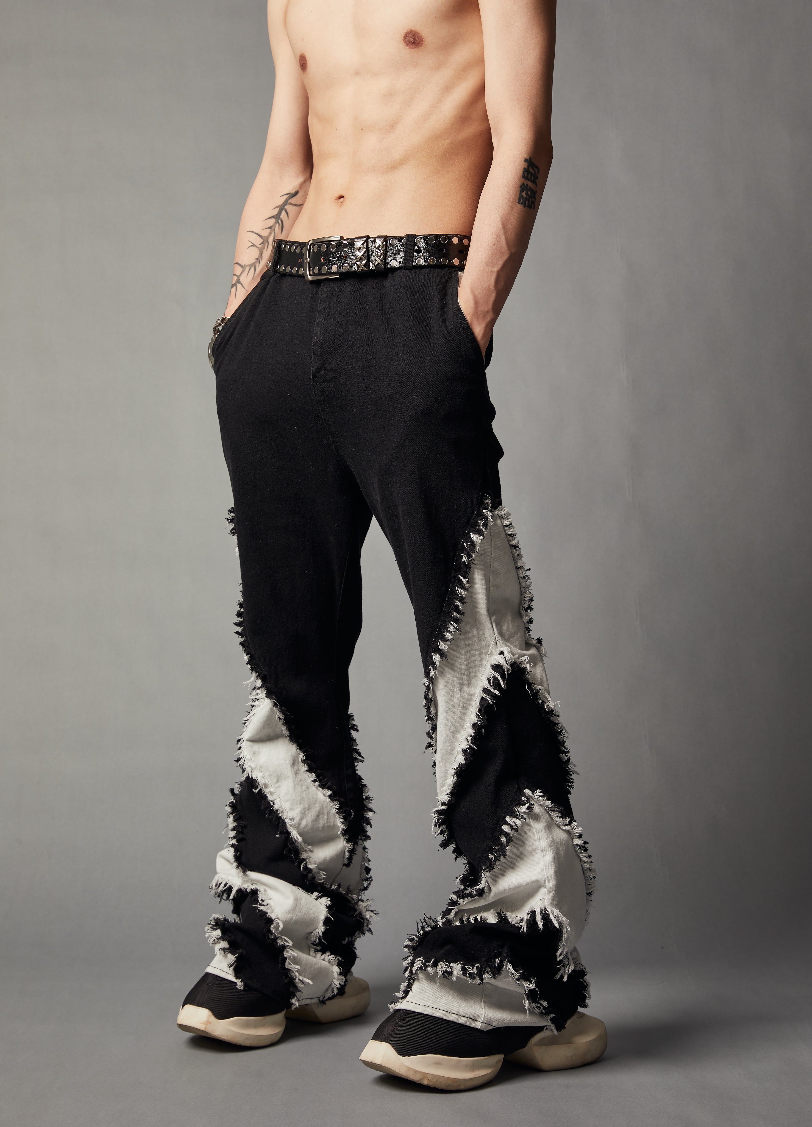 22SS Monochrome Punk Pants