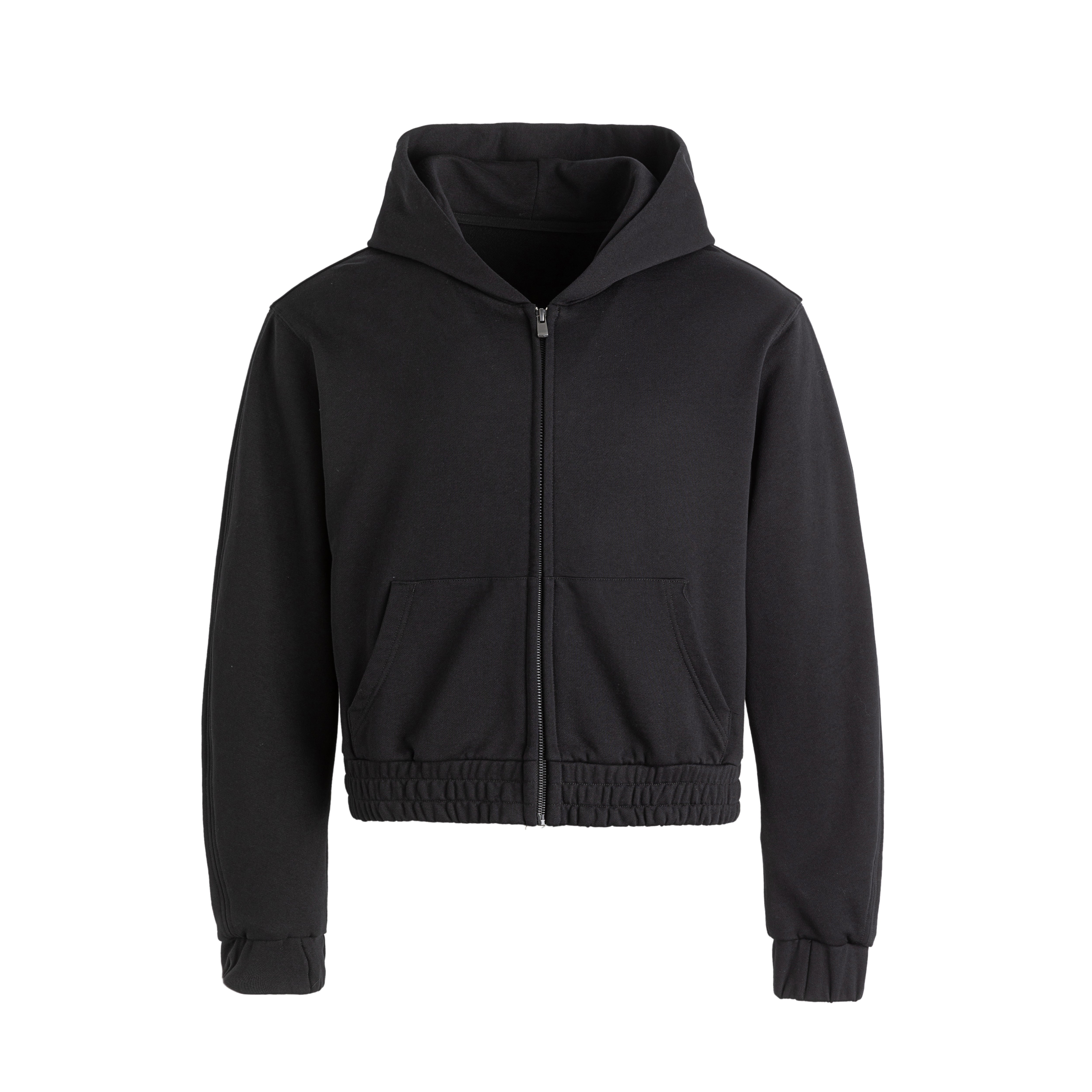 24FW Zip-Up Cropped Hoodie
