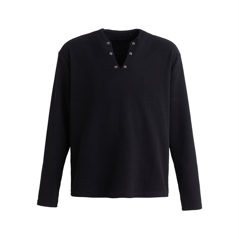 24SS Voyager Waffle V-Neck Pullover