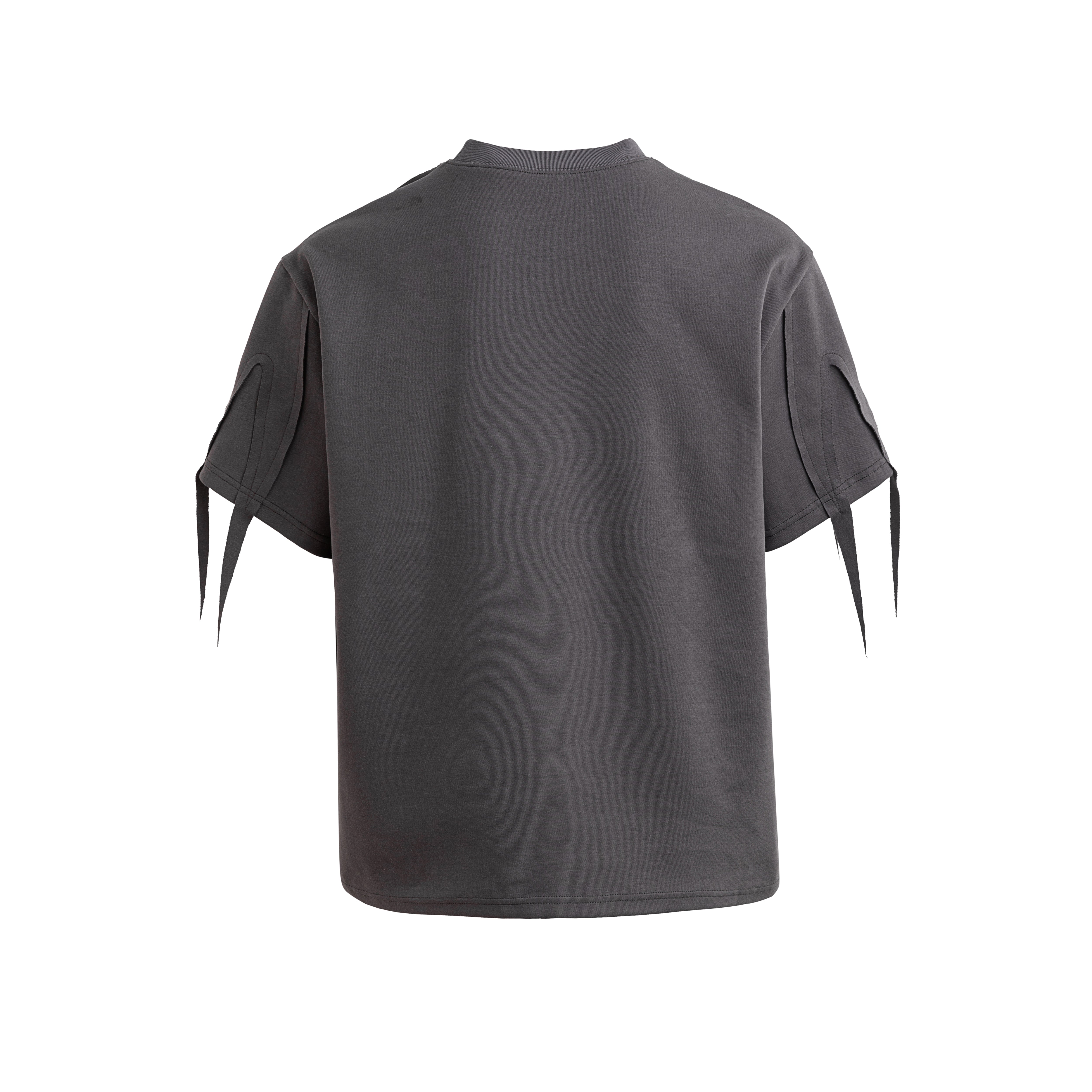 24SS Deconstructed Ribbon Fringe Tee
