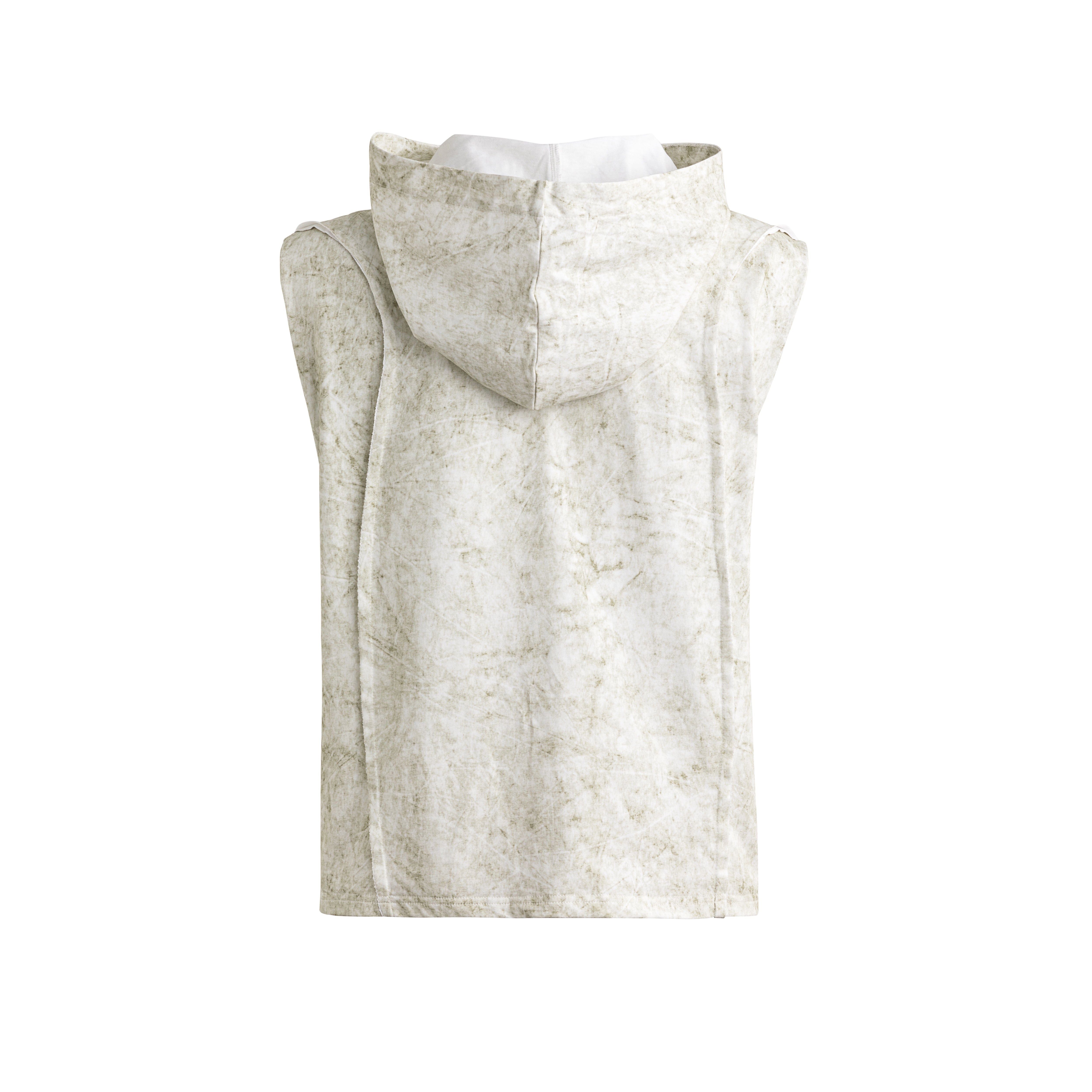 24SS Distressed Hooded Vest