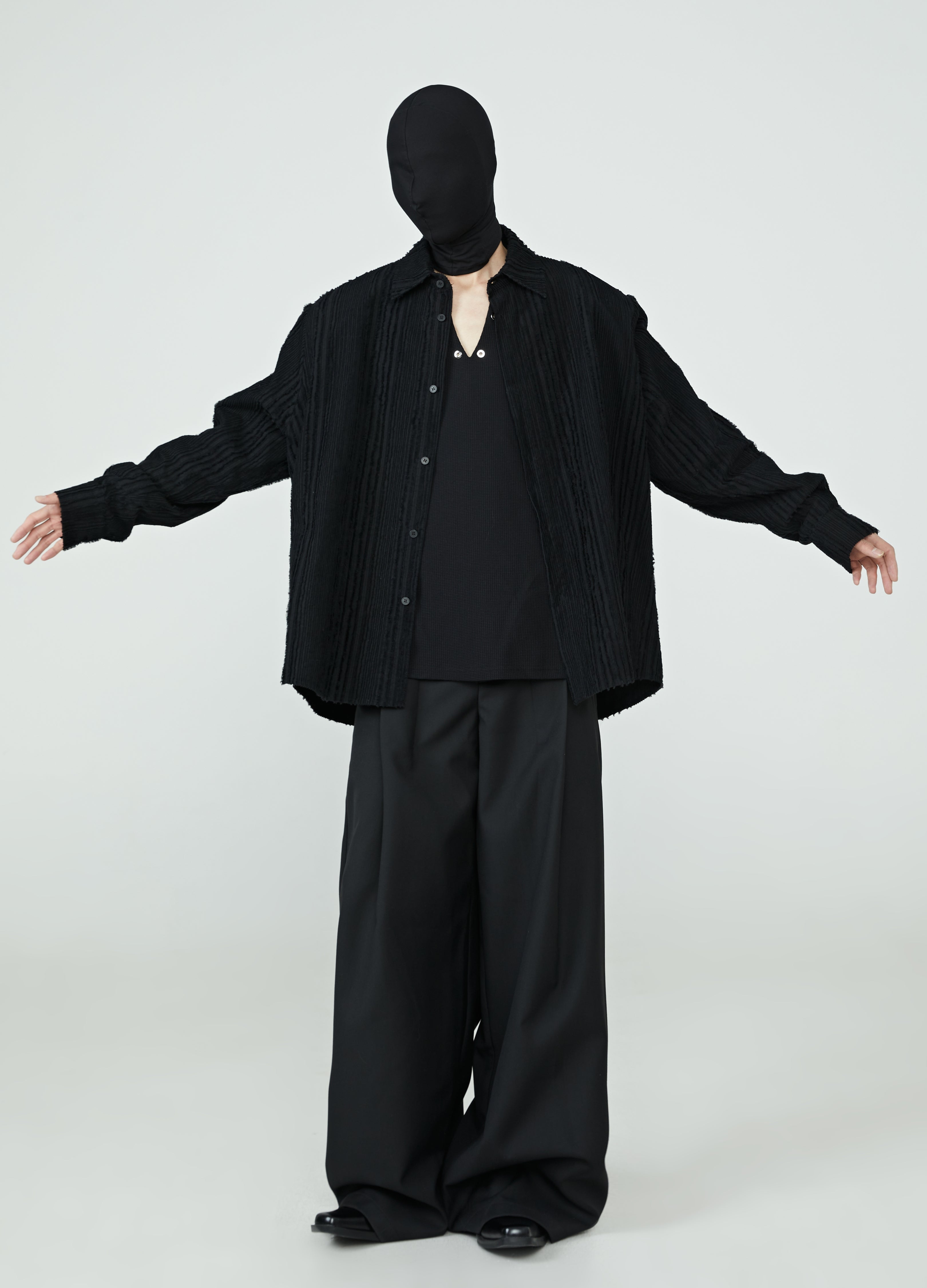 24SS Monochrome Muse Layered Shirt