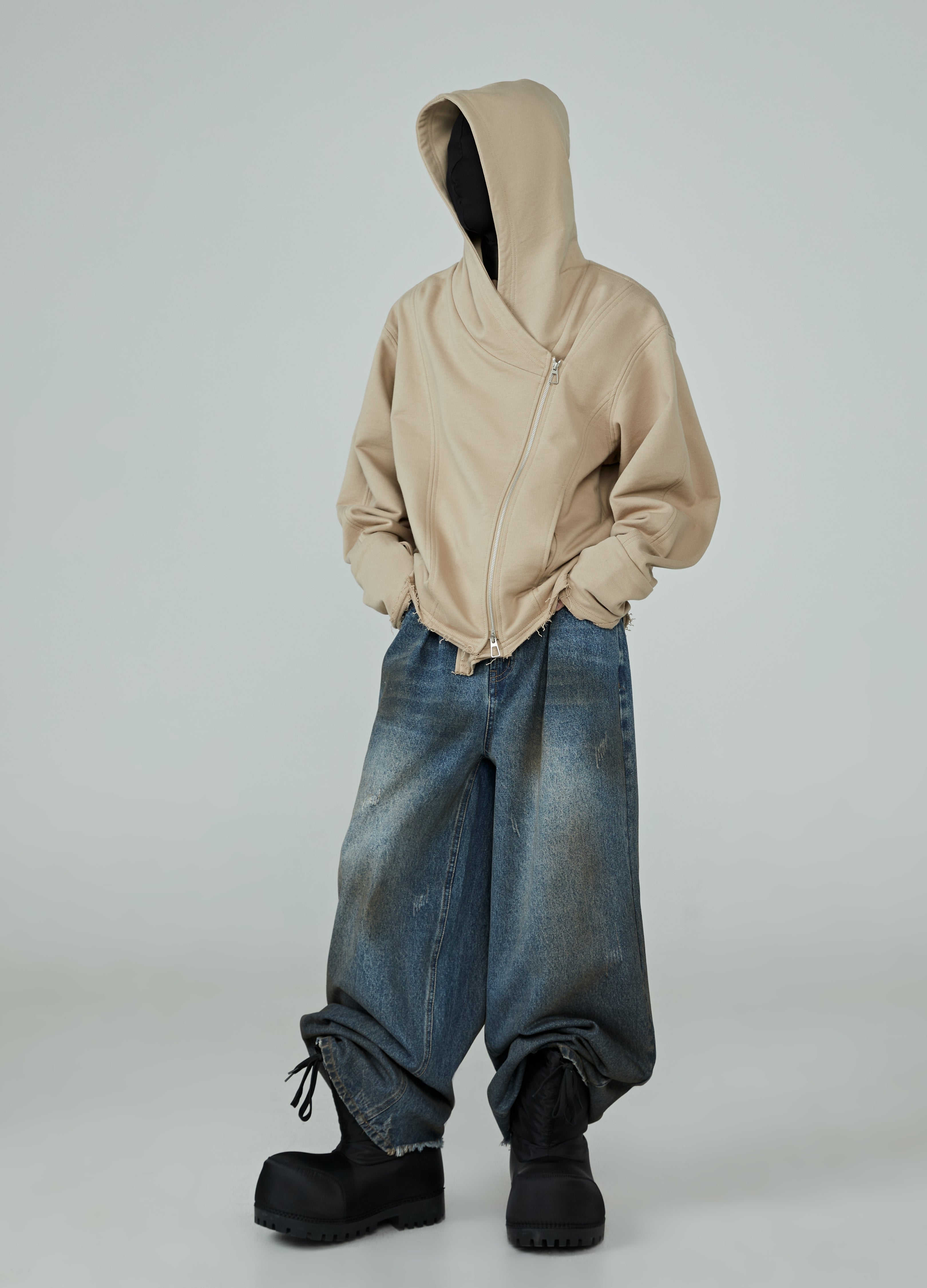 24SS Deconstructed Drift Zip Hoodie