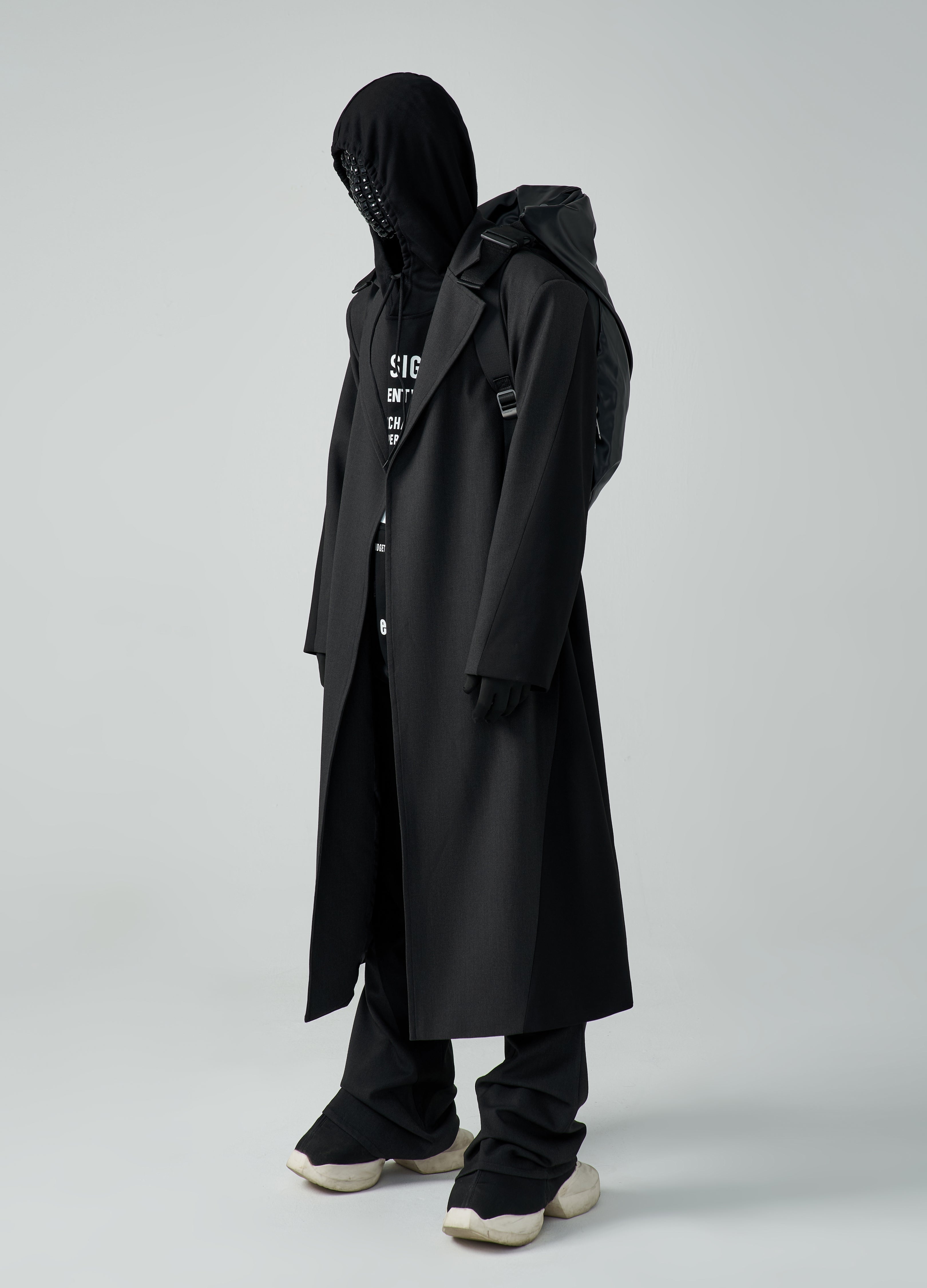 23FW Wool Spliced Coat