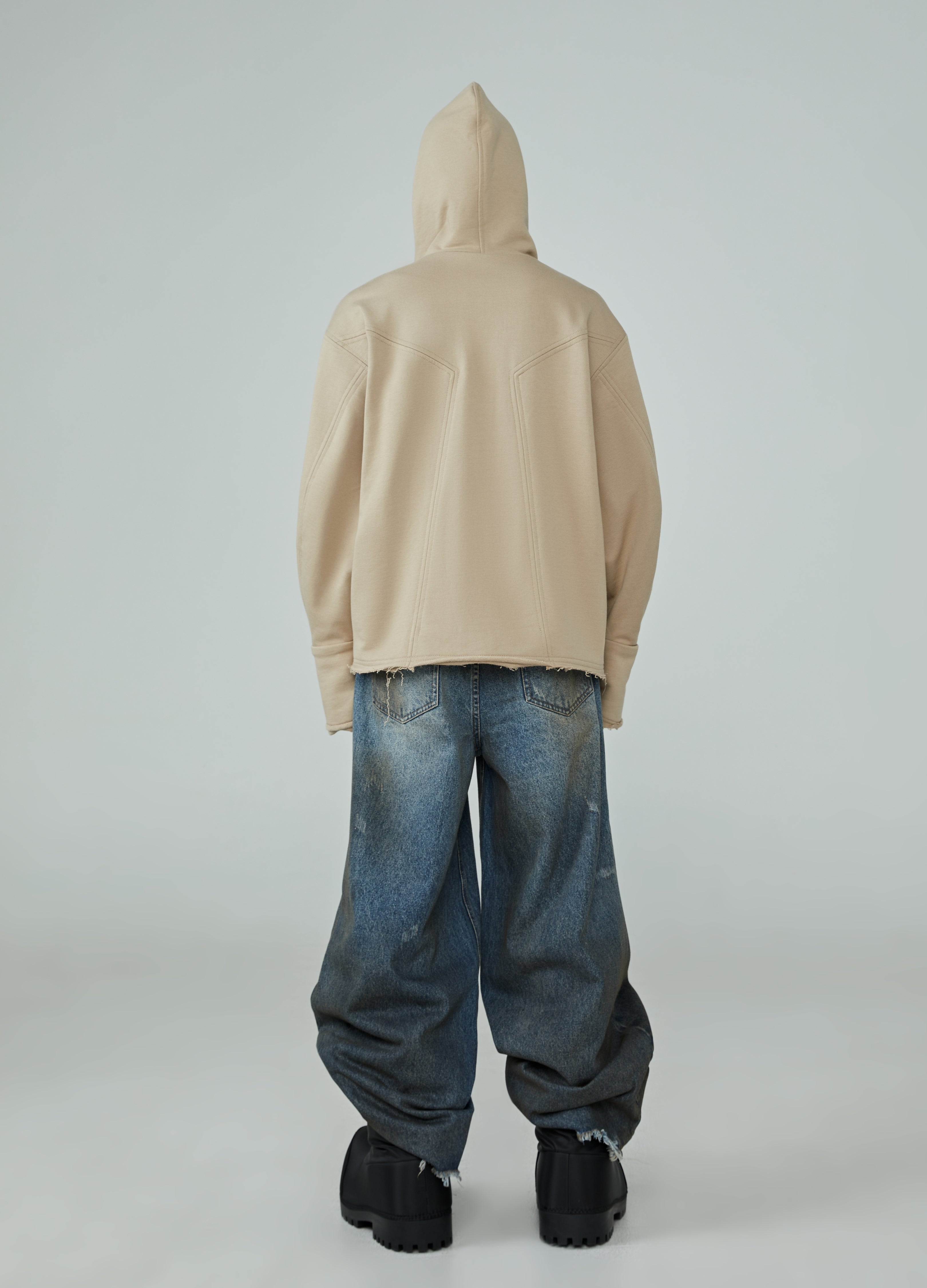 24SS Deconstructed Drift Zip Hoodie