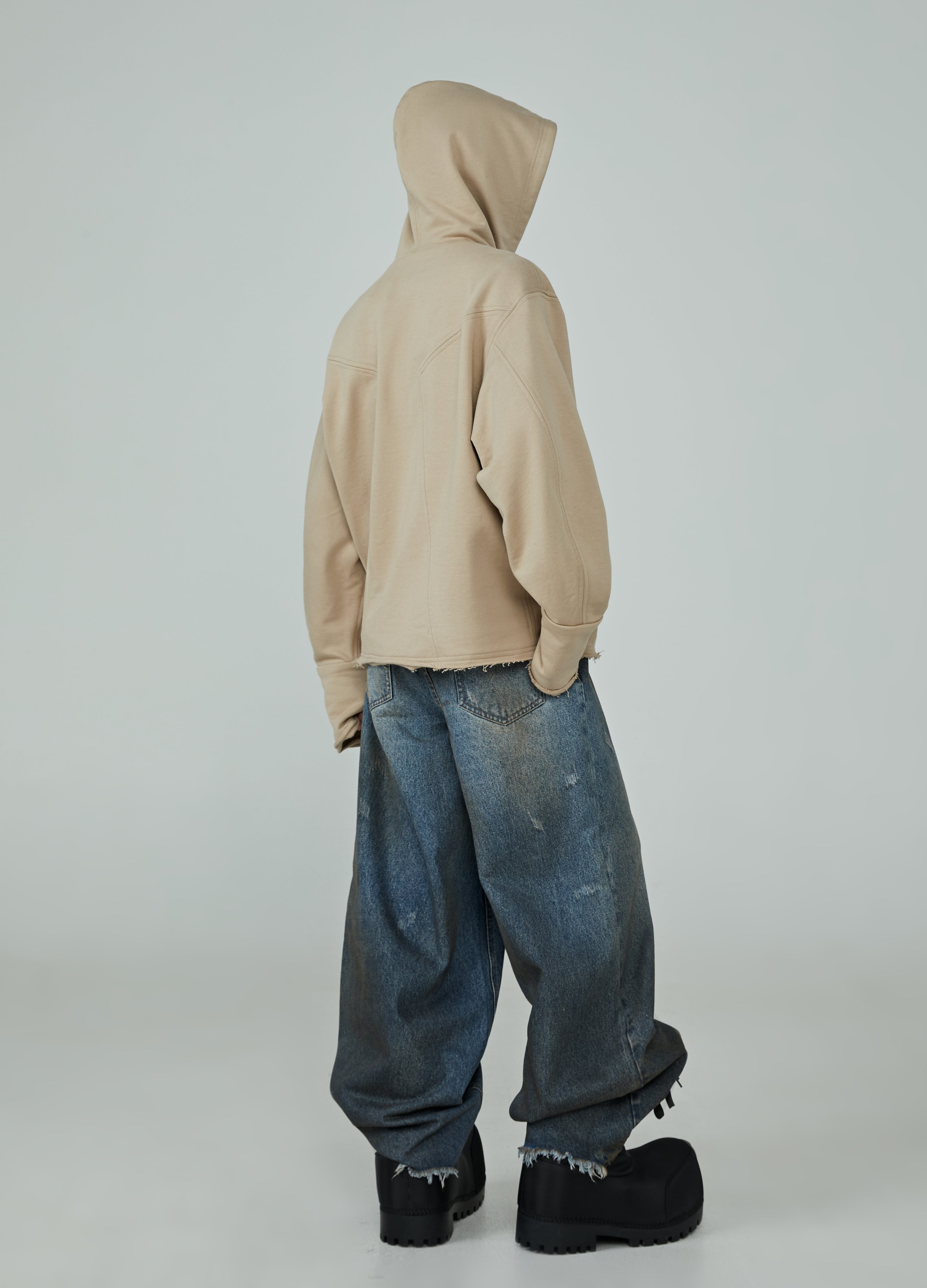 24SS Deconstructed Drift Zip Hoodie