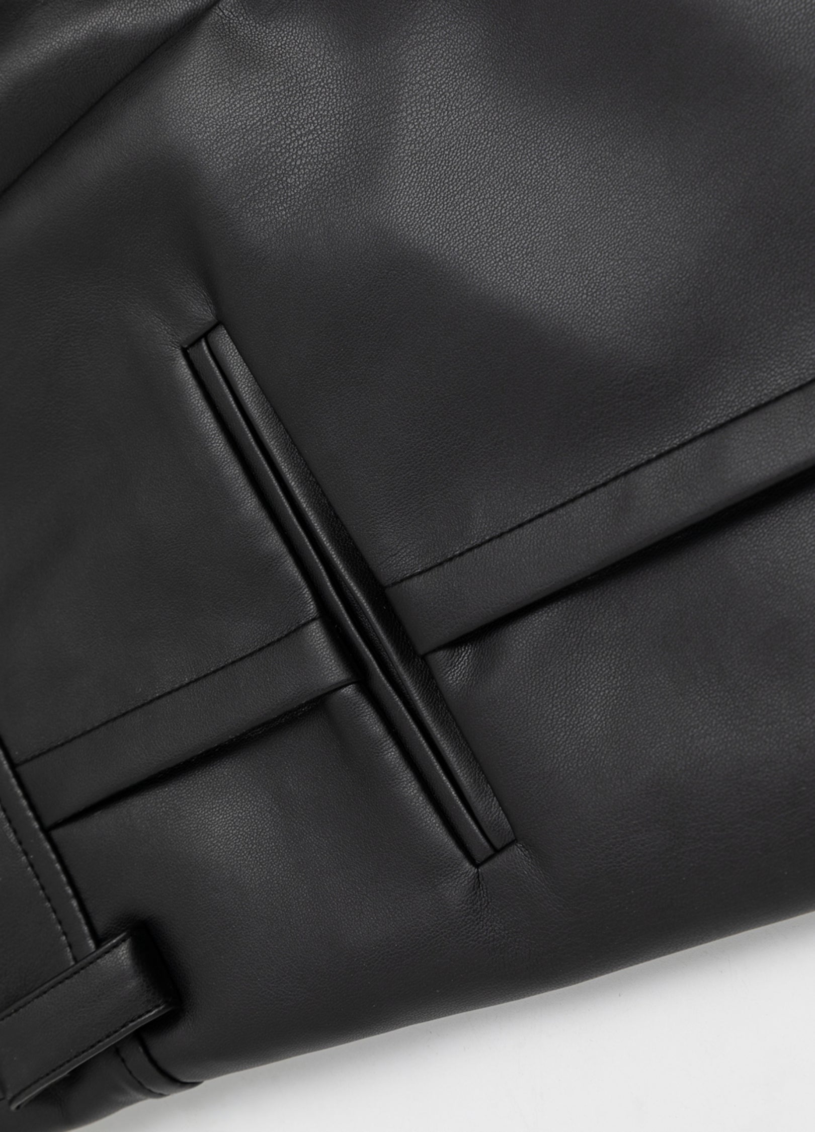 23FW High Waist PU Leather Pants