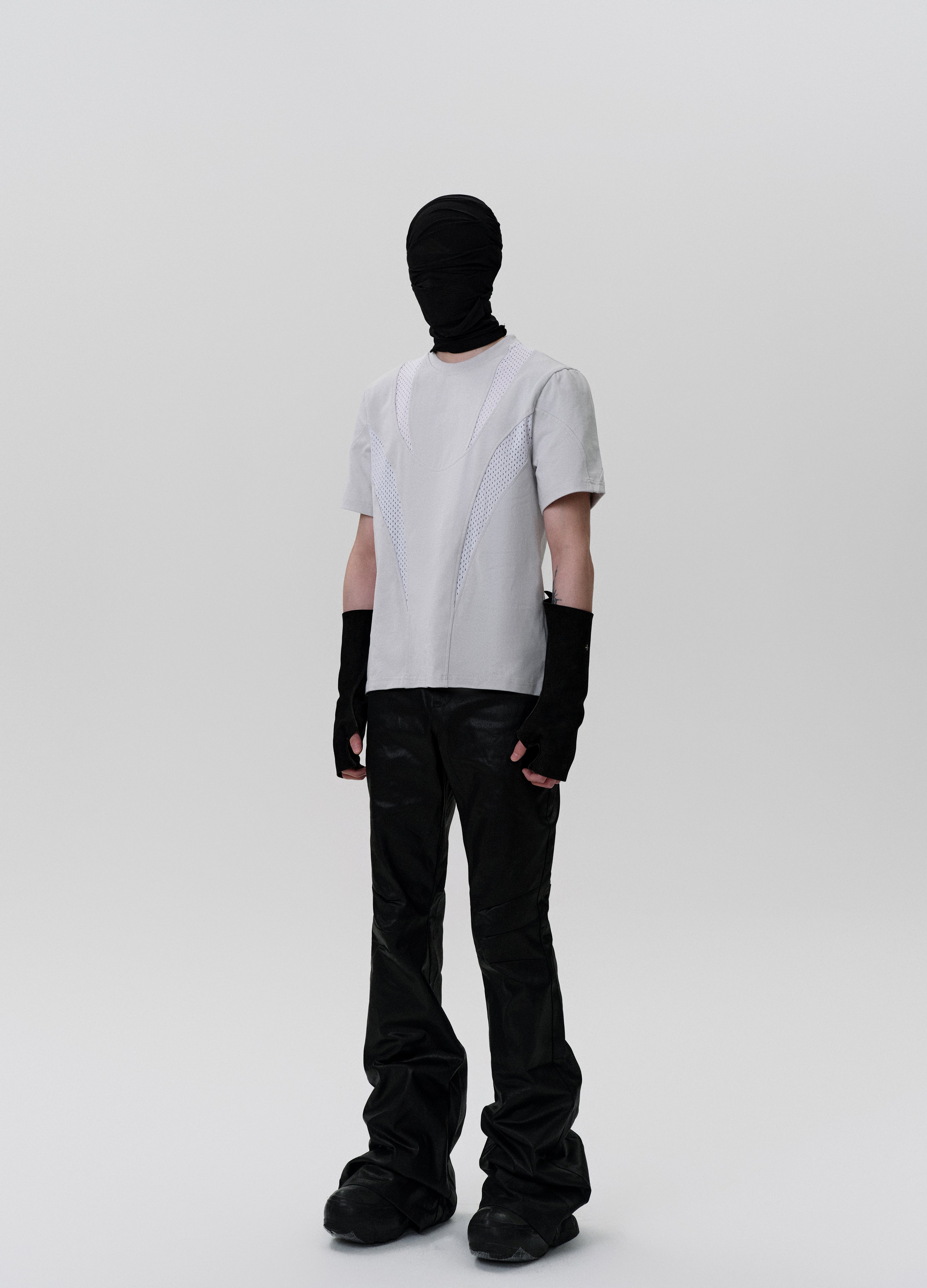 25SS MESH-PANEL TECH TEE