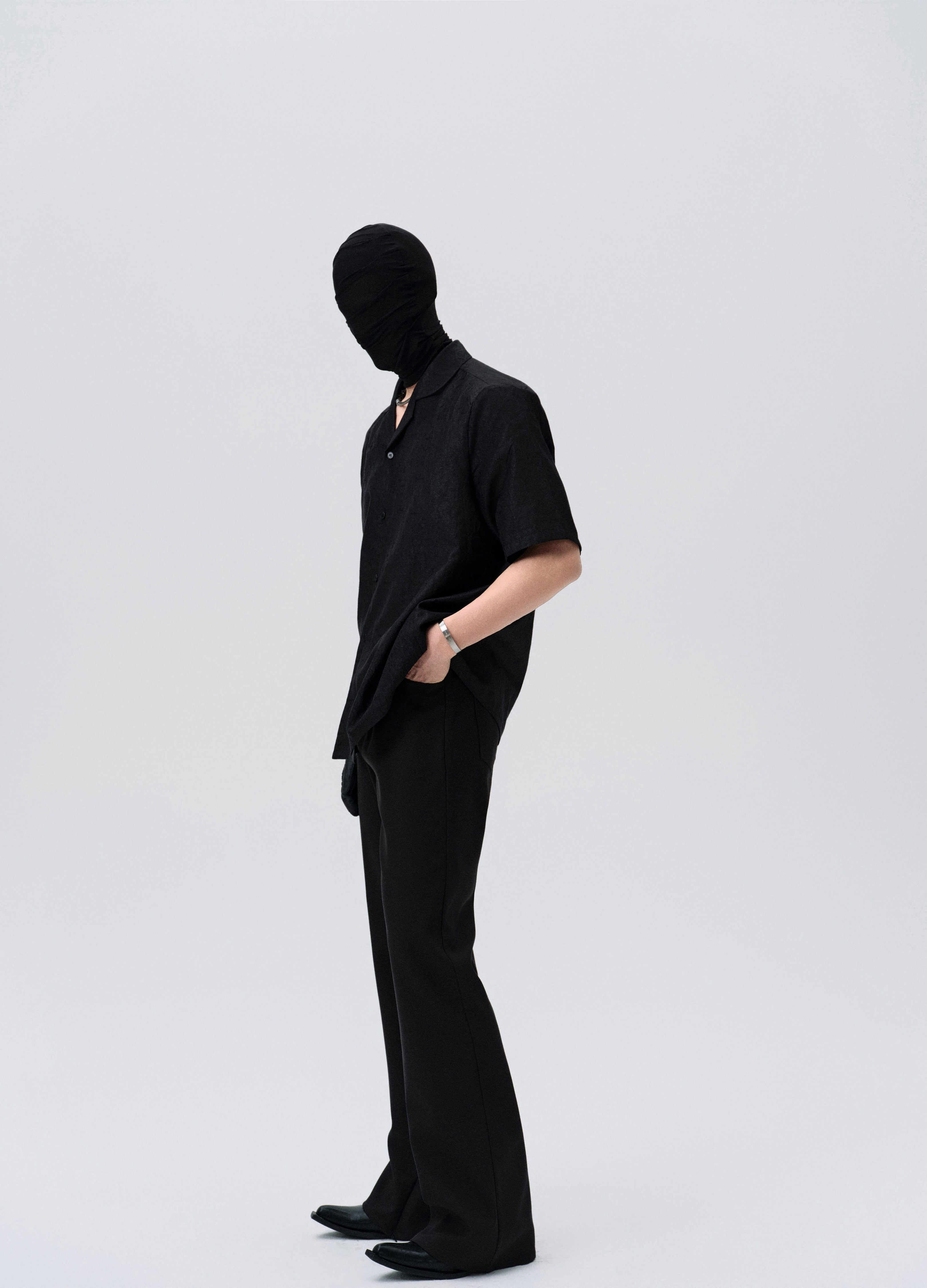 25SS STEALTH LINE A CUT TROUSERS