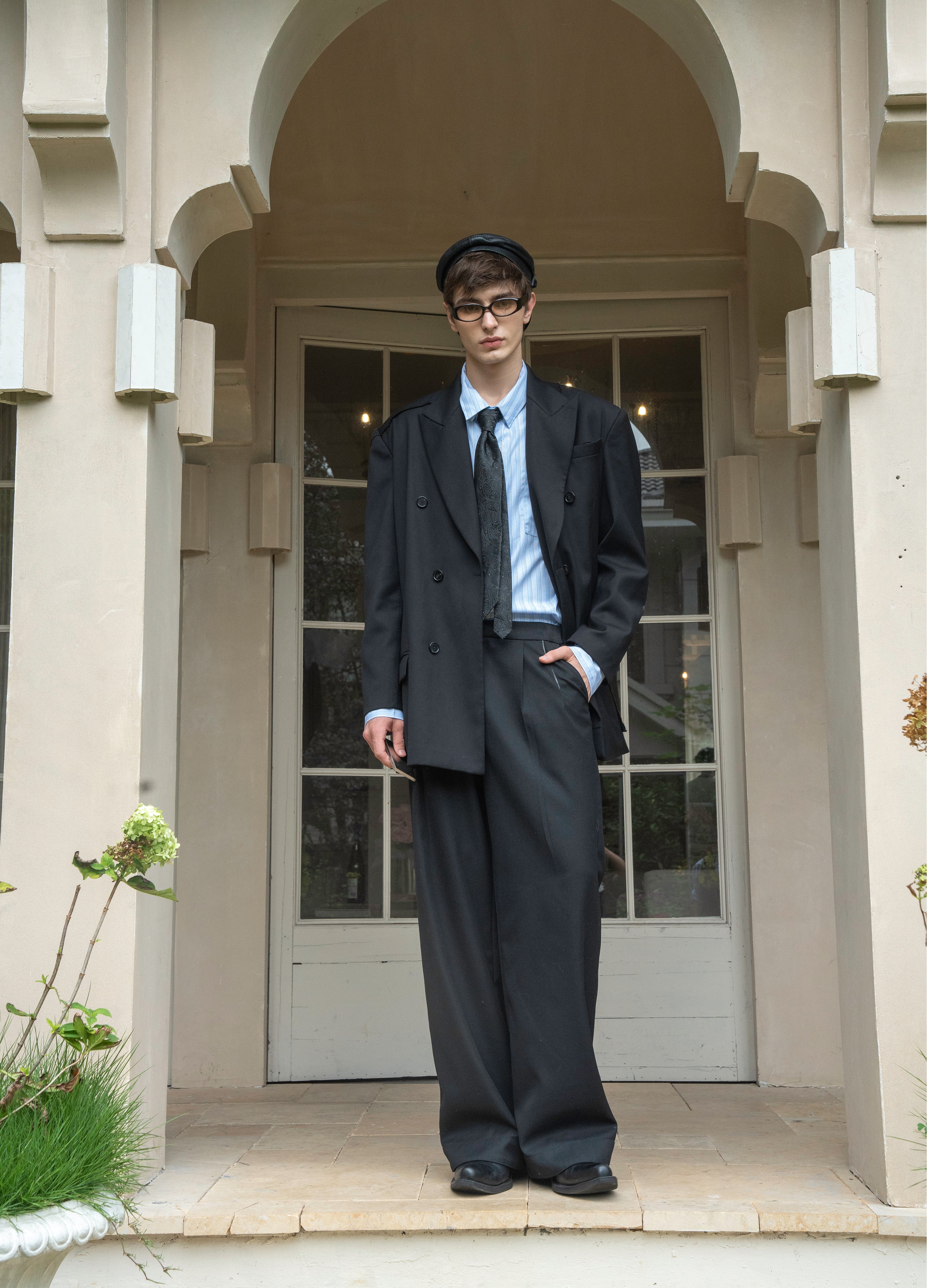 DECONSTRUCT PEAK LAPEL BLAZER