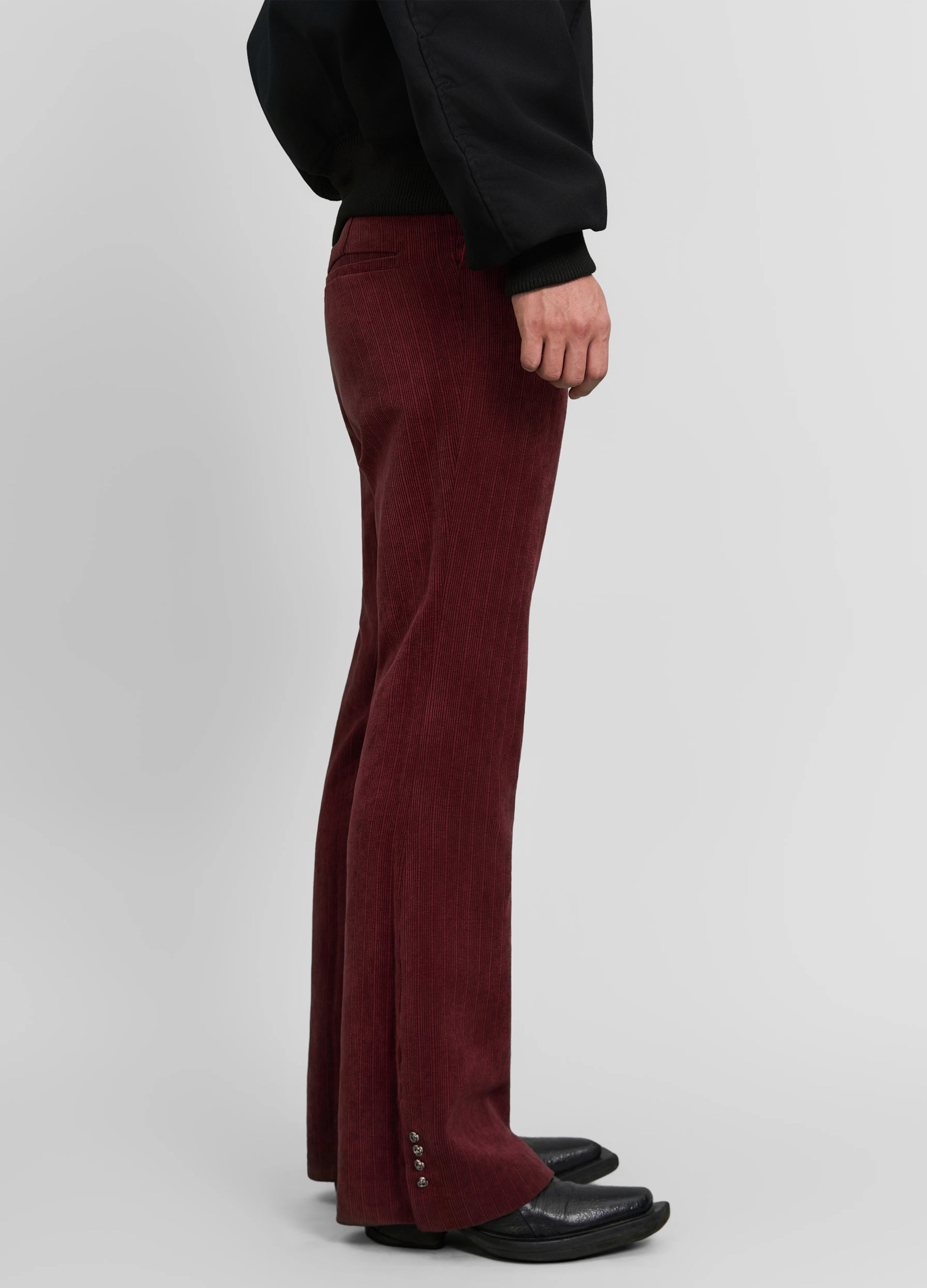 DUSK ROSE CORDUROY FLARES