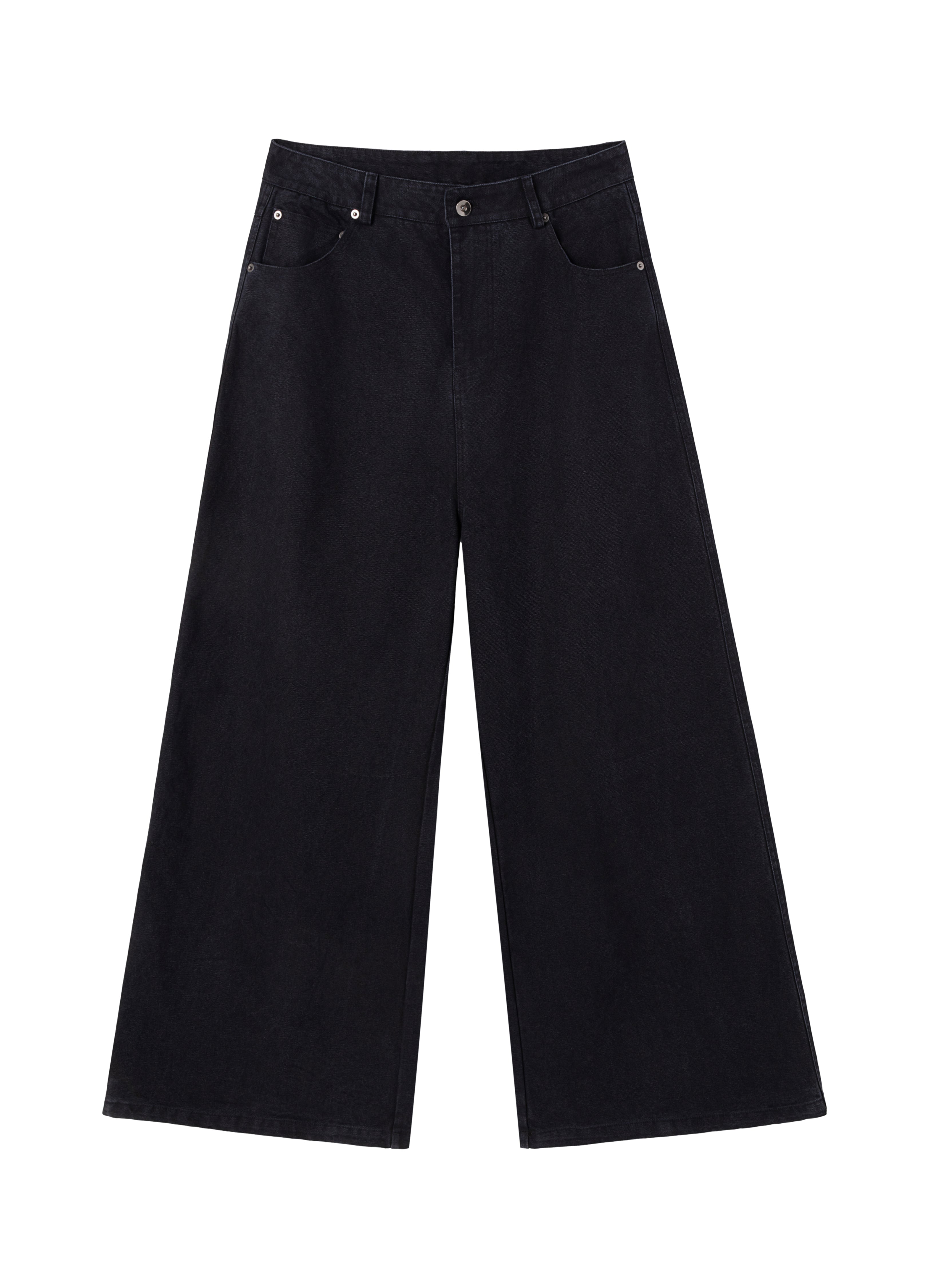 25FW WASHED BLACK BAGGY DENIM