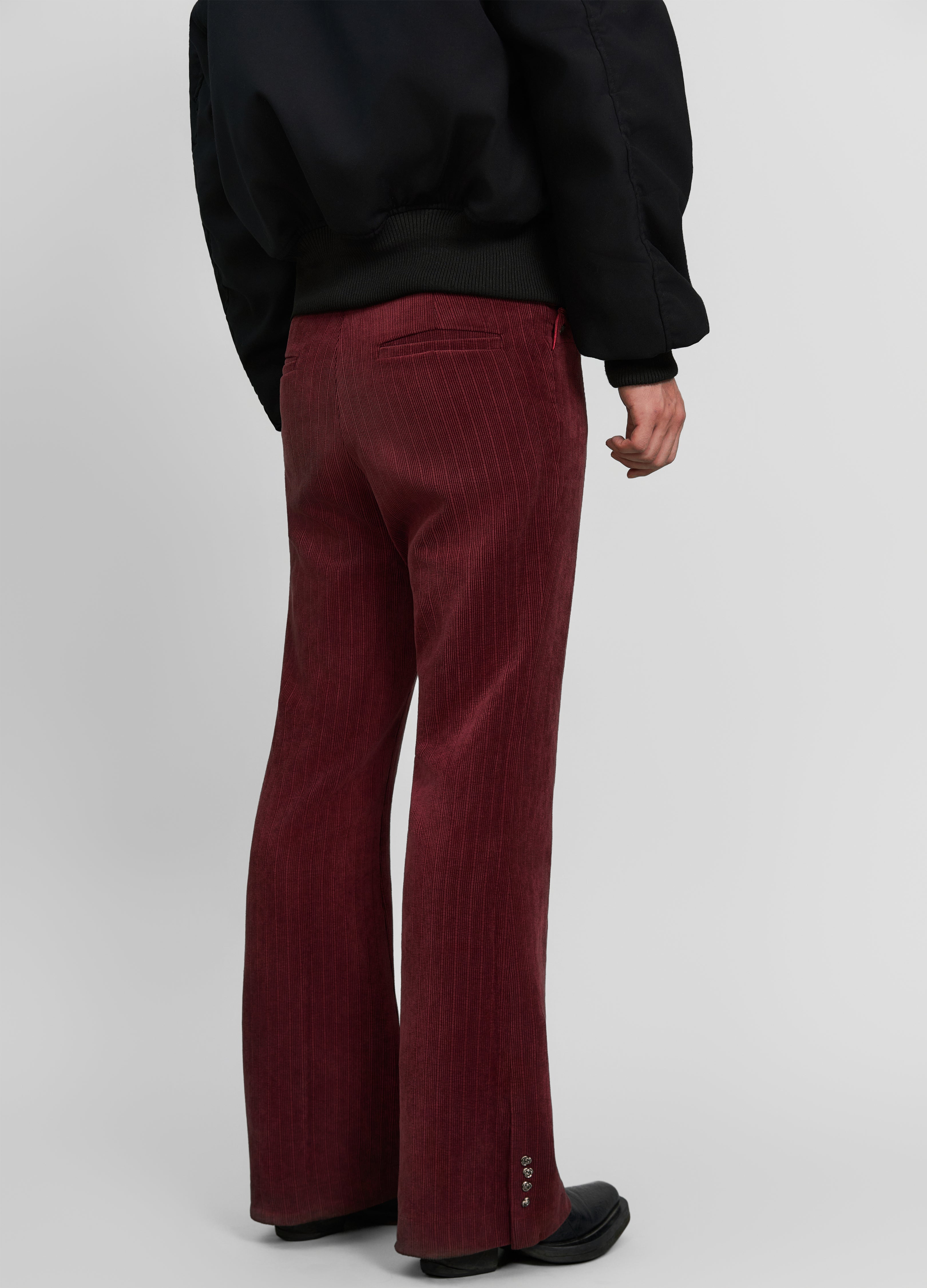 DUSK ROSE CORDUROY FLARES