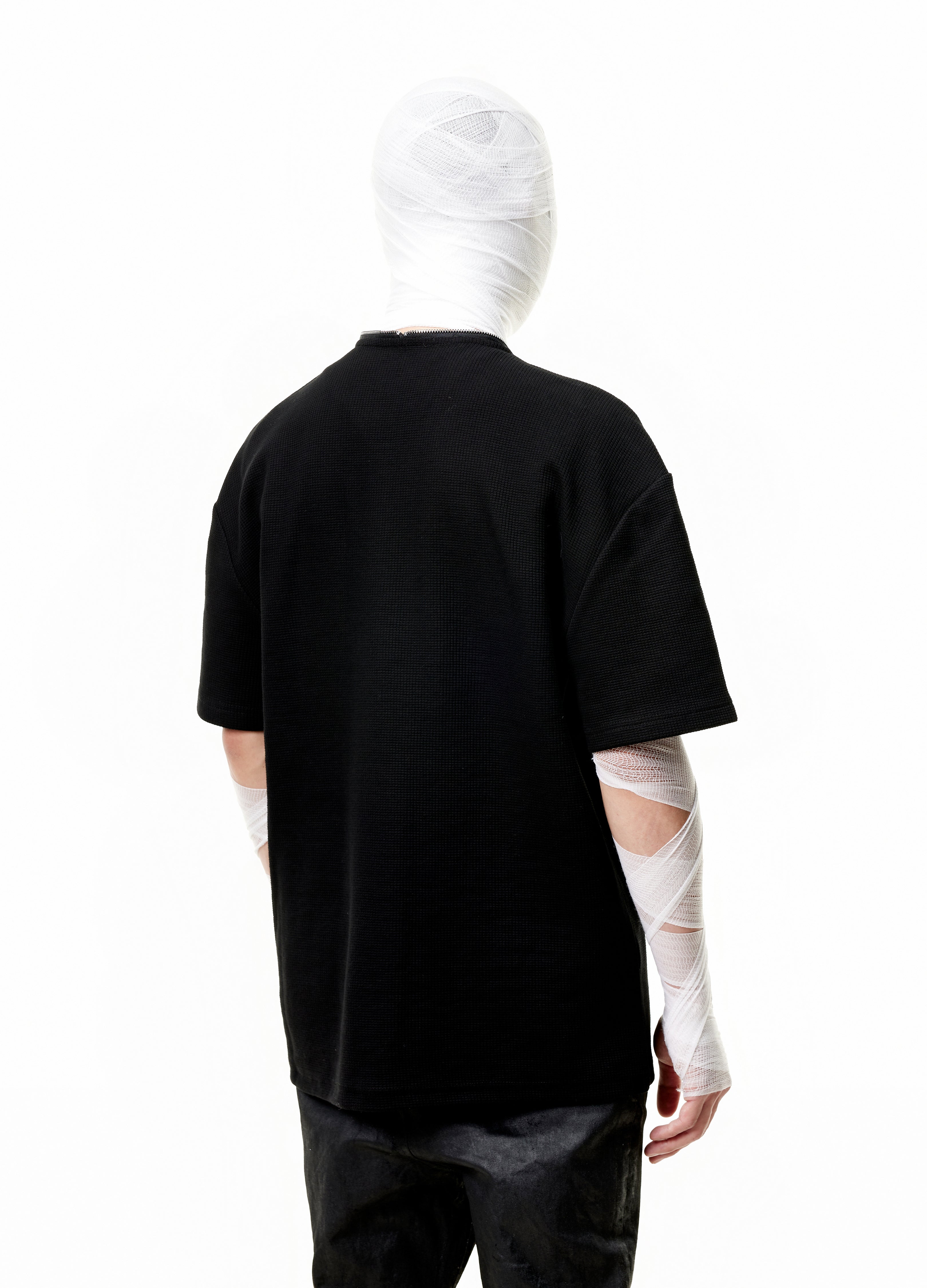 WAFFLE ZIP FUNCTIONAL TEE