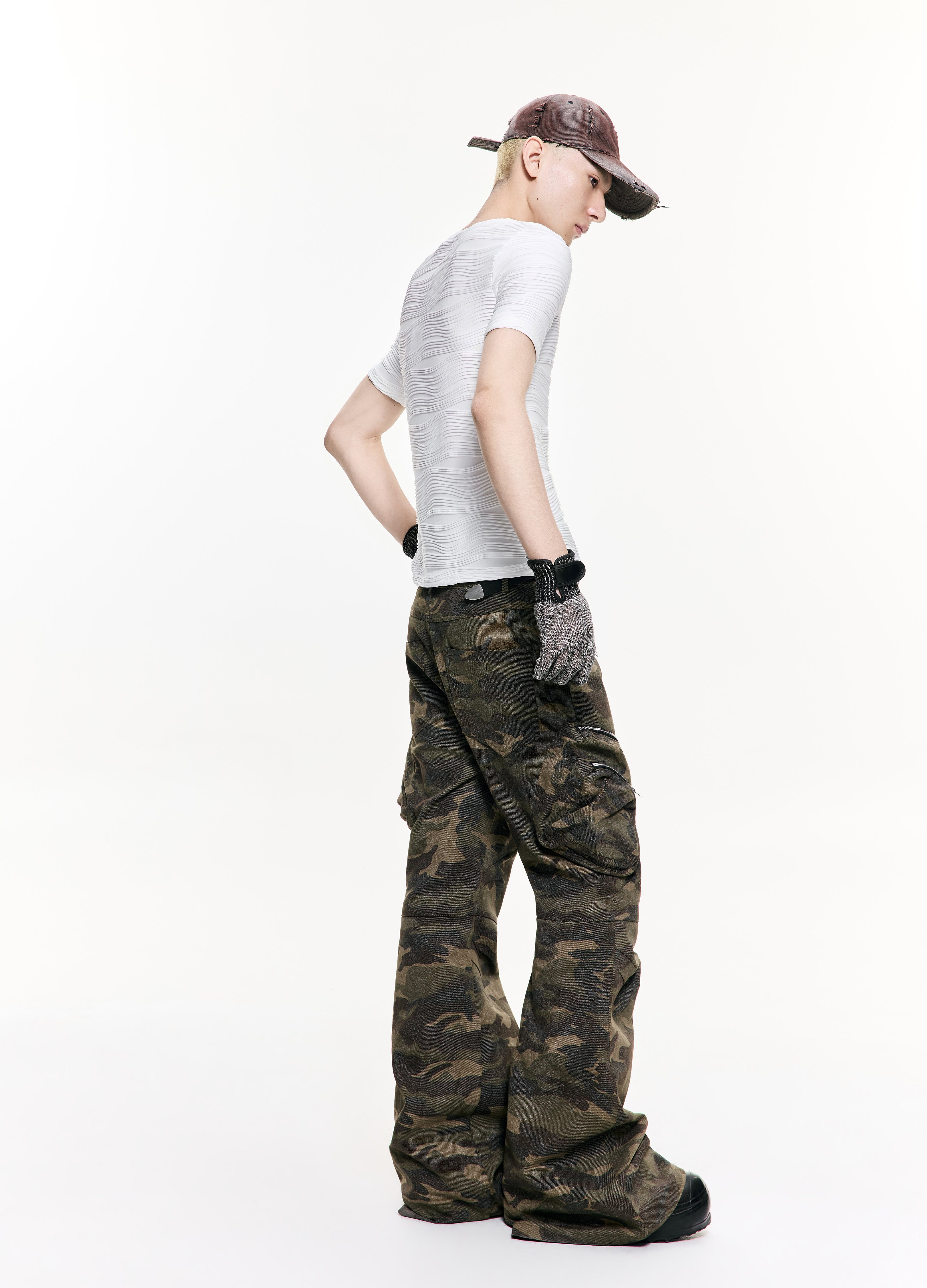 26SS RIPPLE TEXTURE FIT TEE