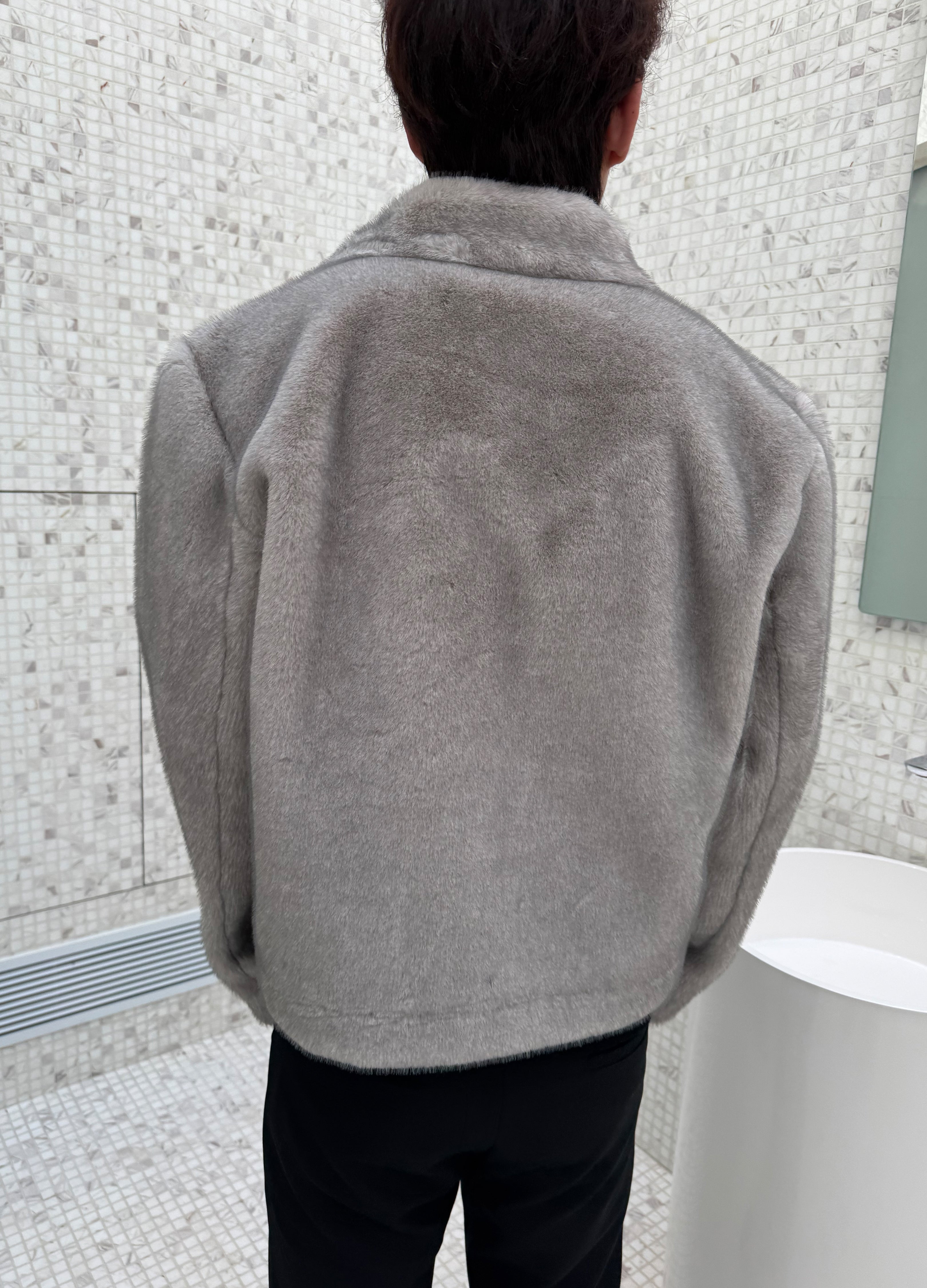 FROSTLAND MINK SUEDE COAT