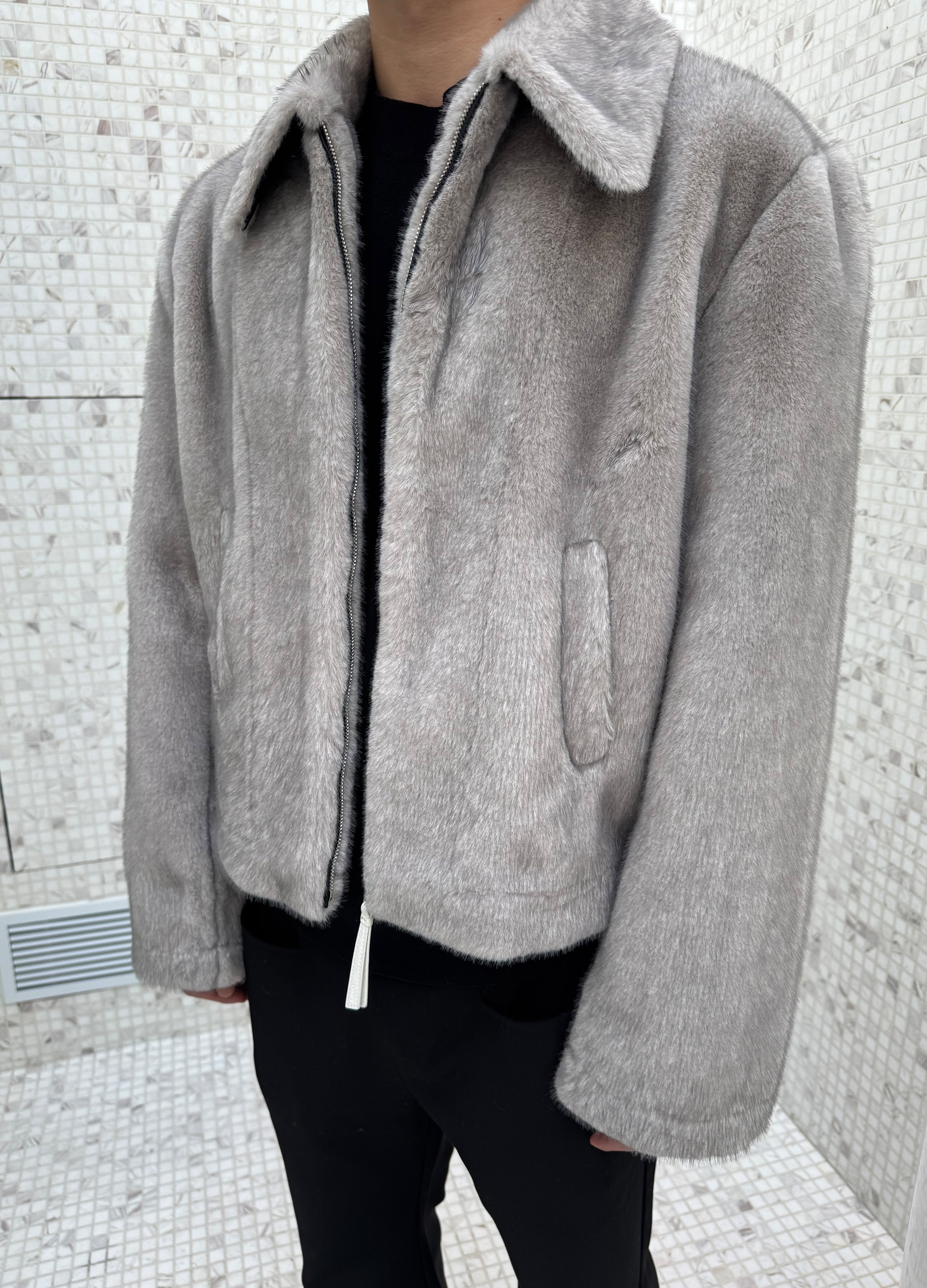 FROSTLAND MINK SUEDE COAT