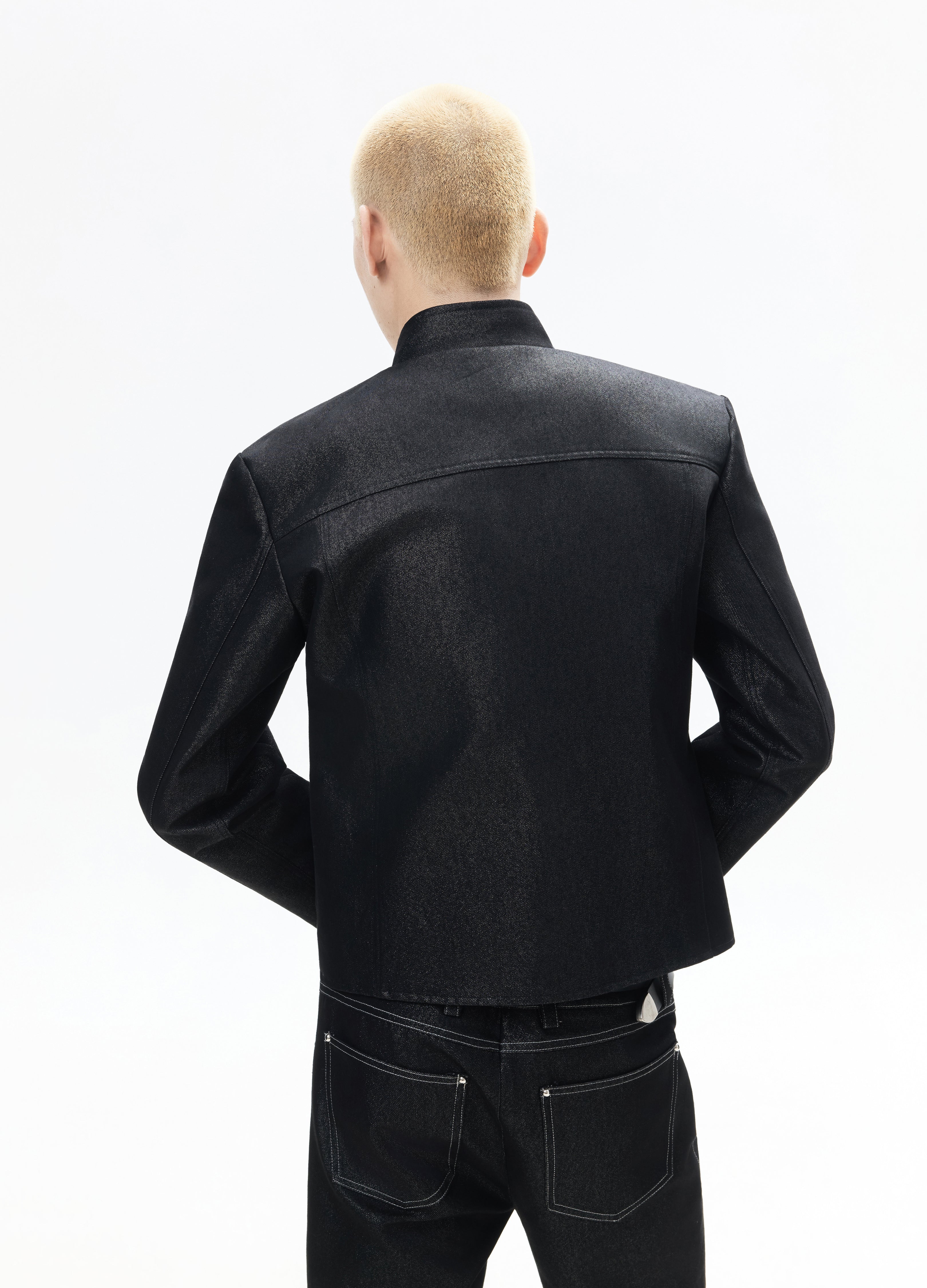 26SS METALLIC SHIMMER DENIM JACKET
