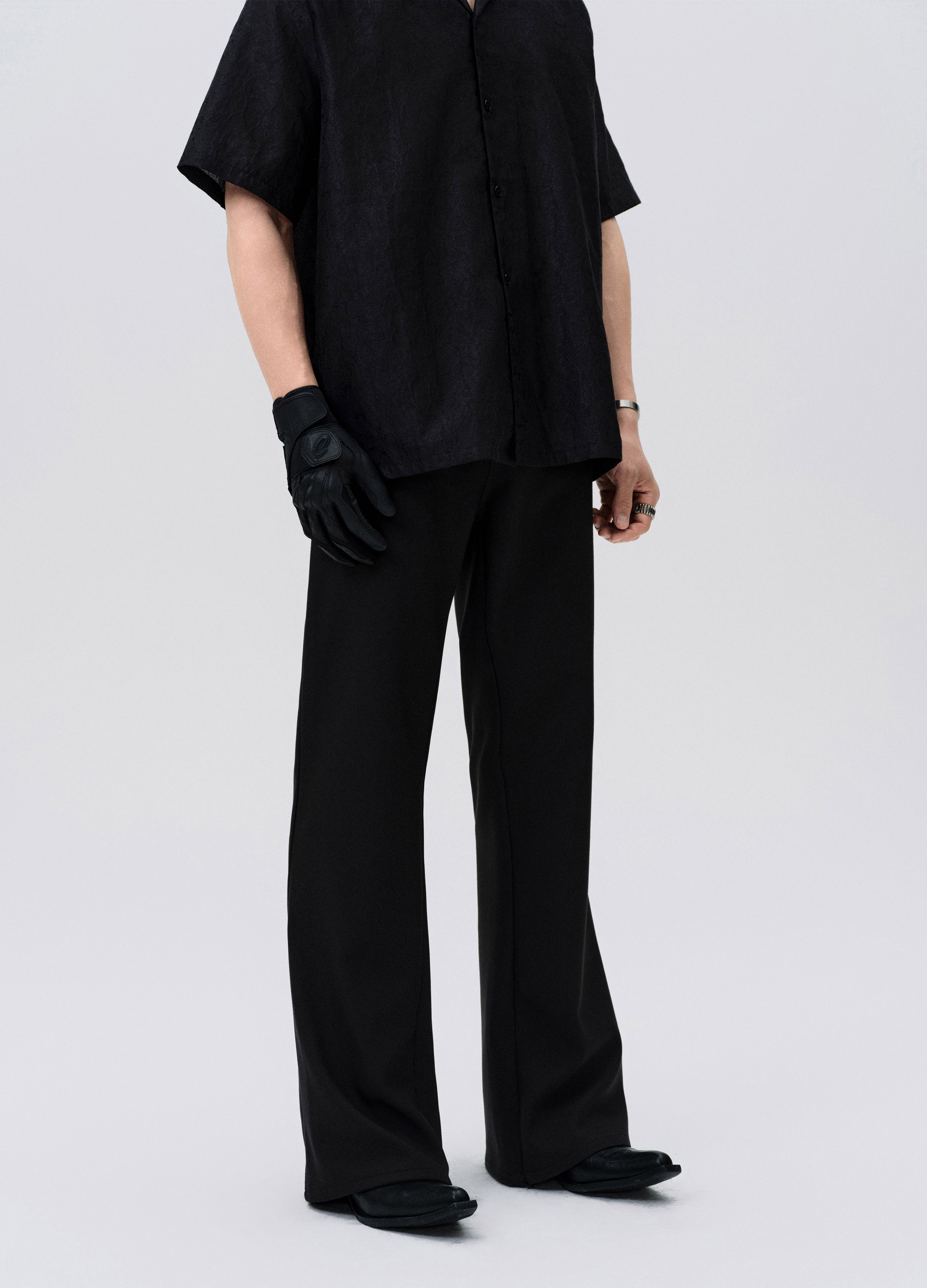 25SS STEALTH LINE A CUT TROUSERS