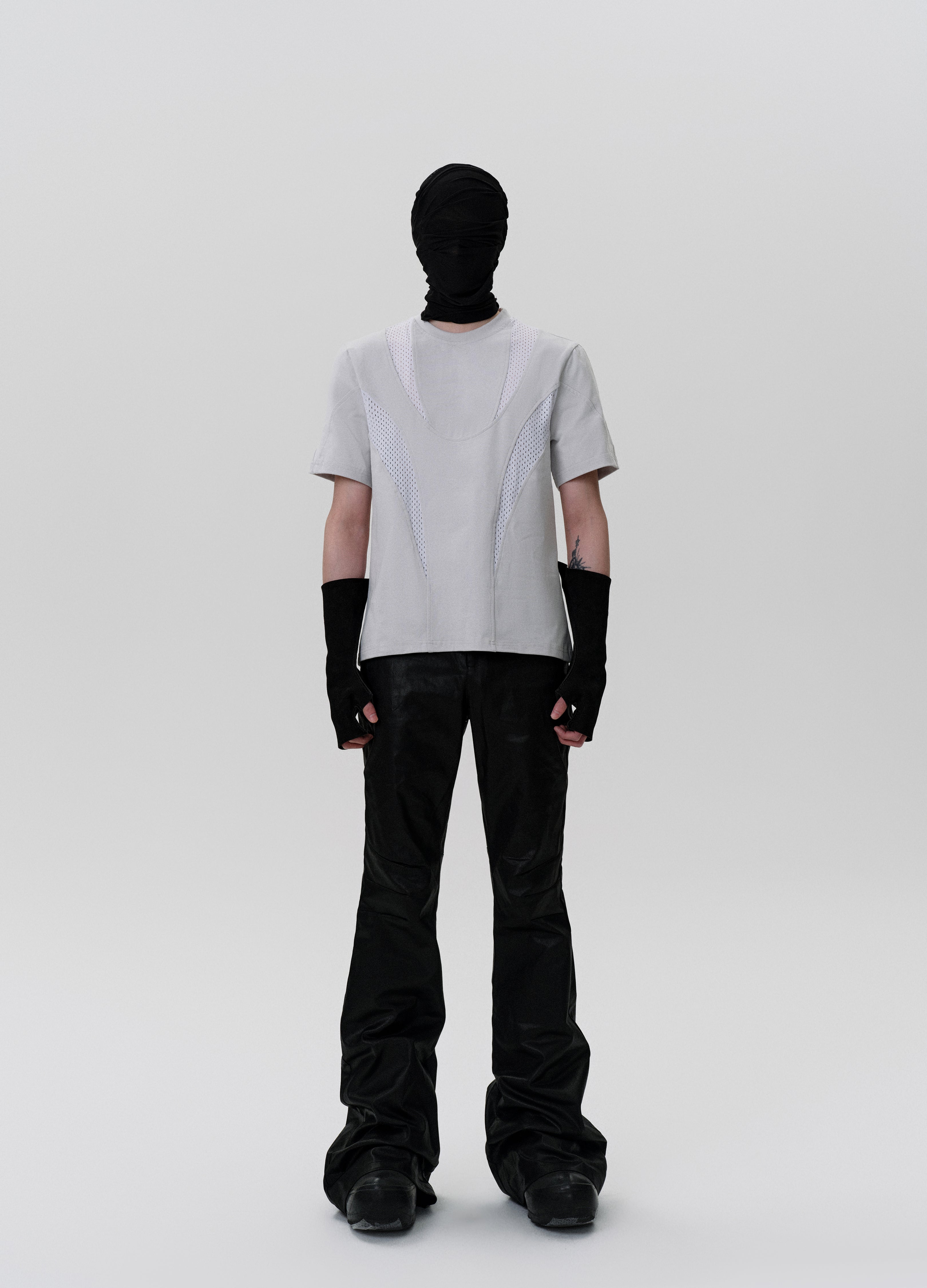 25SS MESH-PANEL TECH TEE