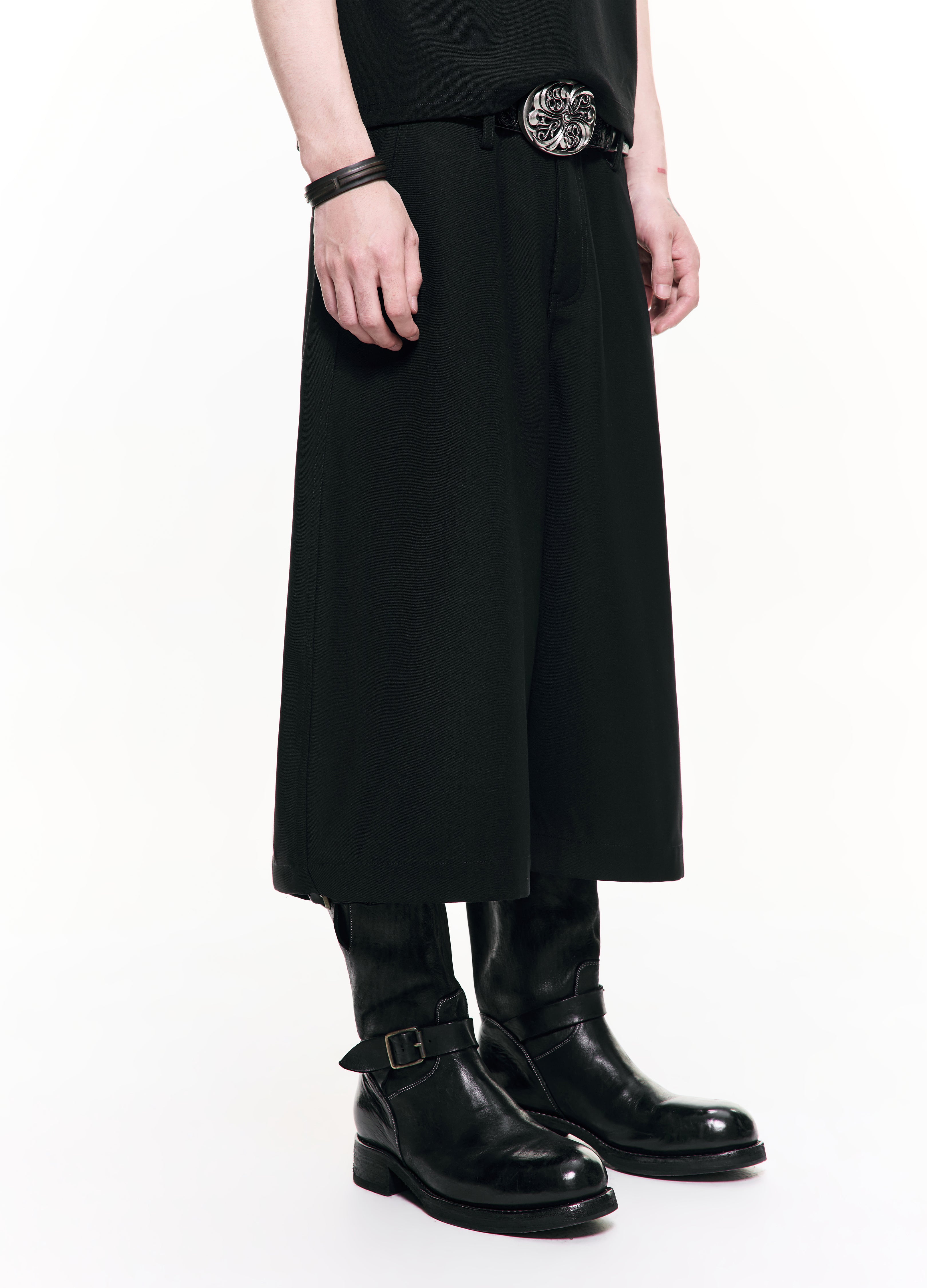 26SS CURVED CROP WIDE TROUSERS