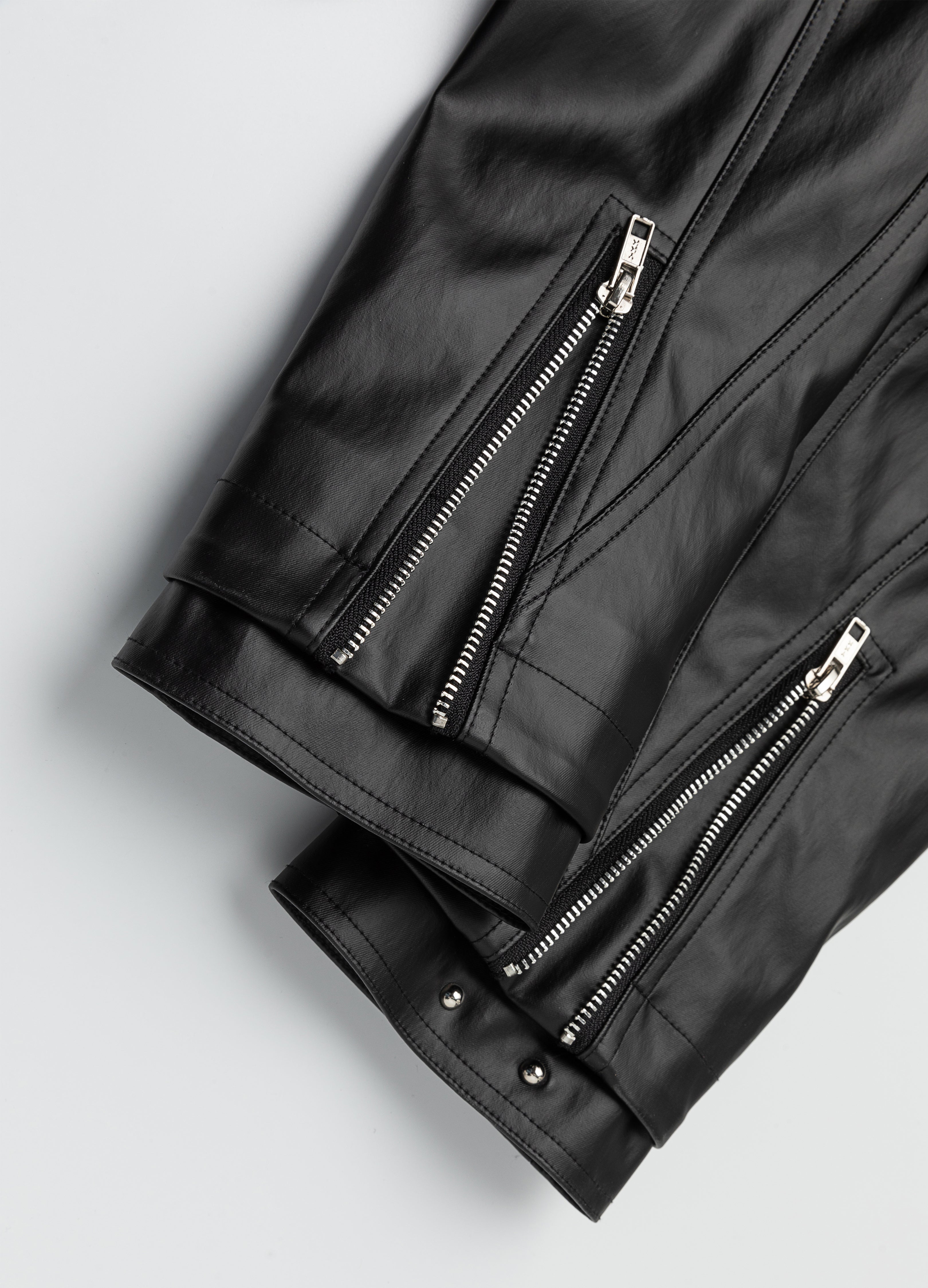 26SS DECONSTRUCT ZIP BIKER JACKET