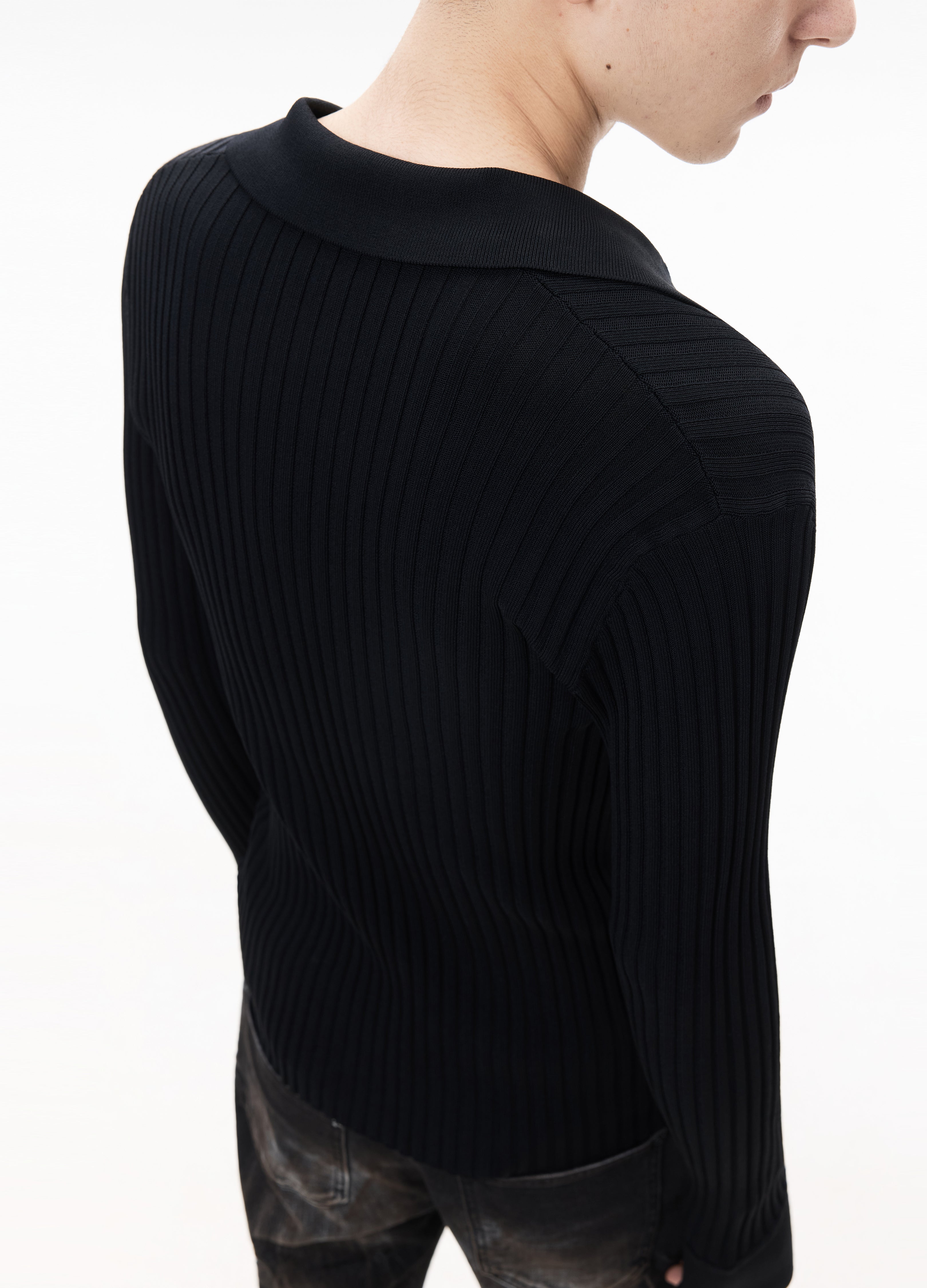 26SS HIGH STRETCH RIBBED KNIT CARDIGAN