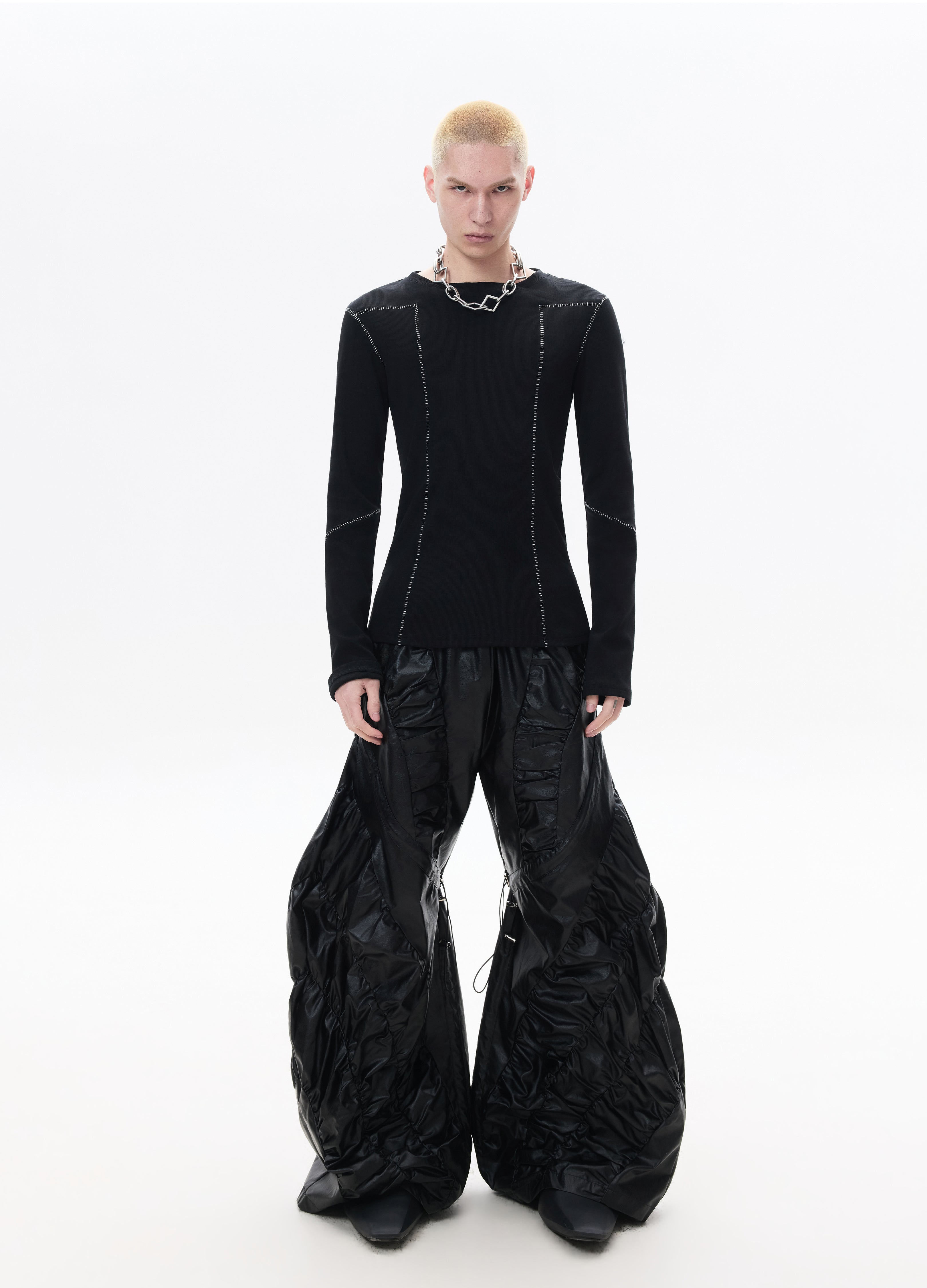 26SS STITCHED SLIM FIT LONG SLEEVE TEE