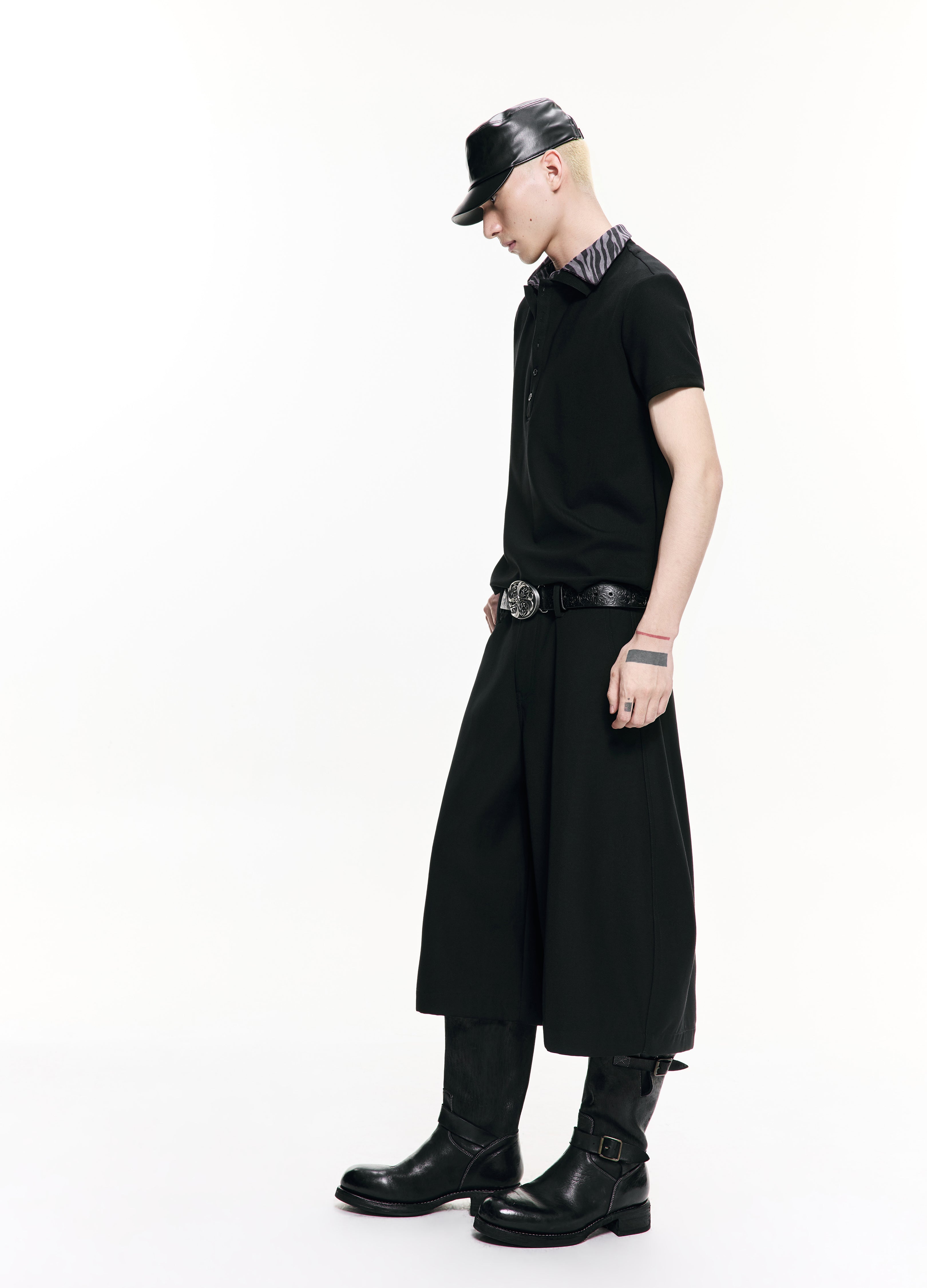 26SS CURVED CROP WIDE TROUSERS