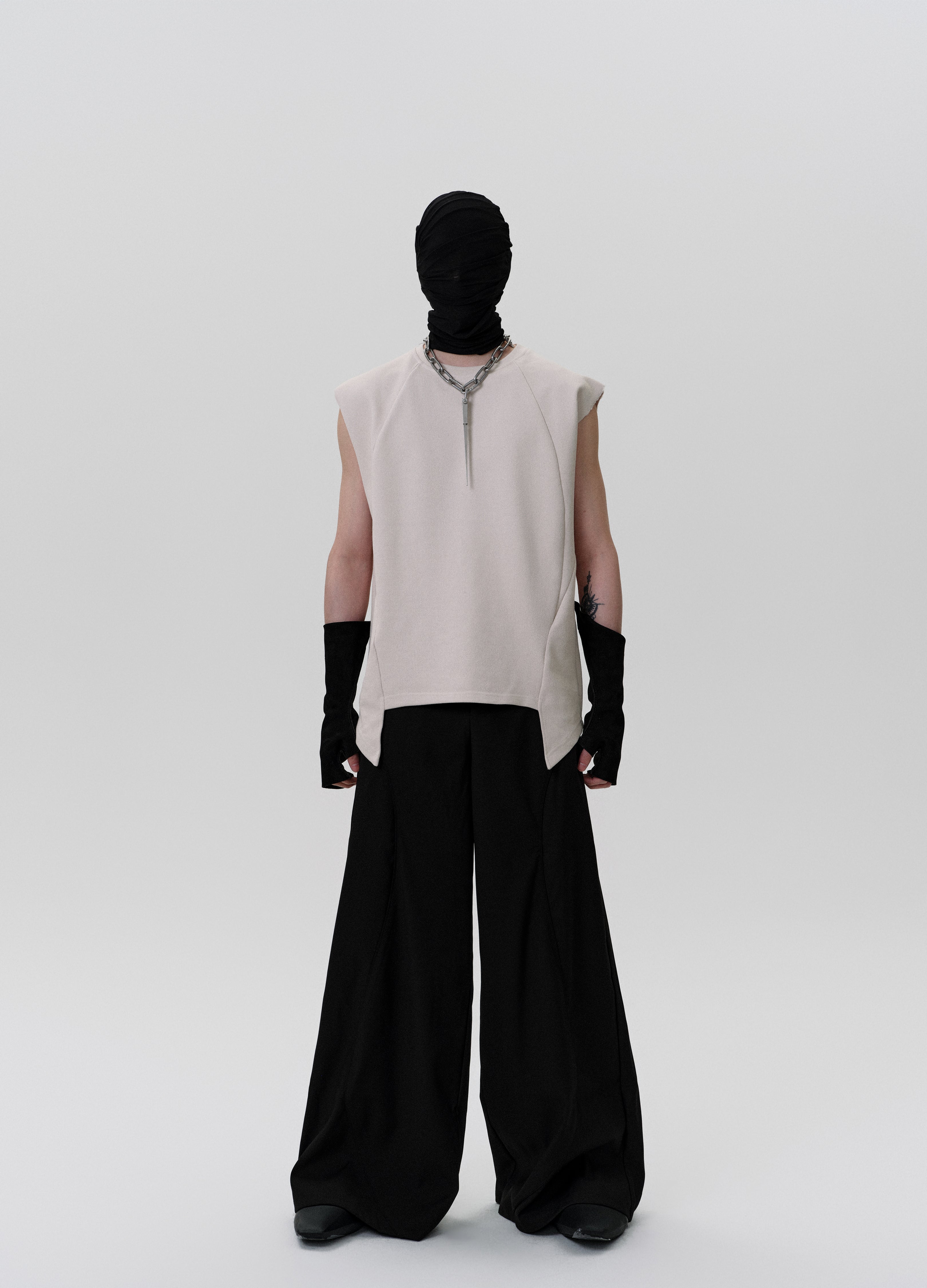 25SS EYELET STITCH WIDE PANTS