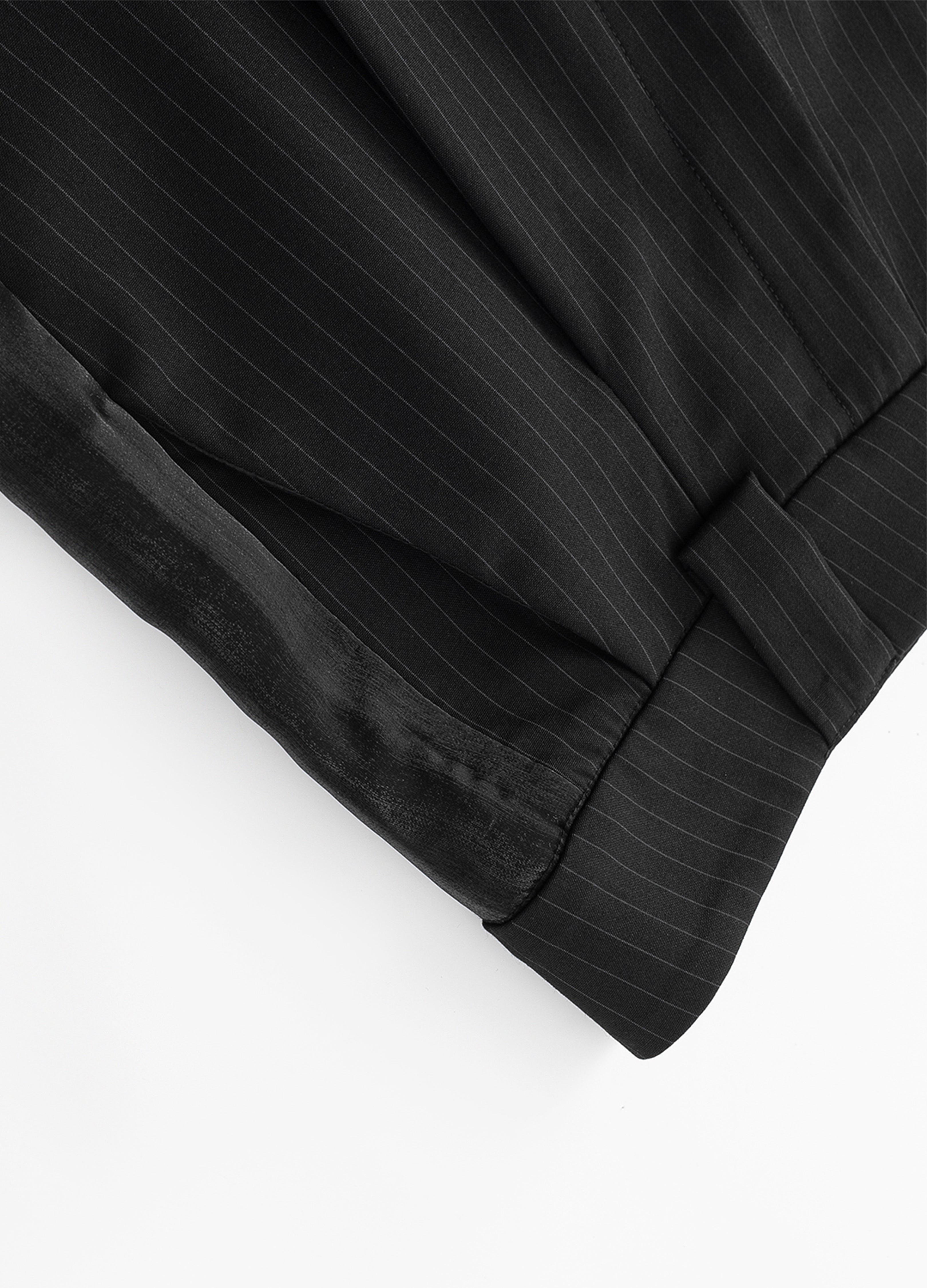 25SS STRIPED BLADE PLEATED SHORTS