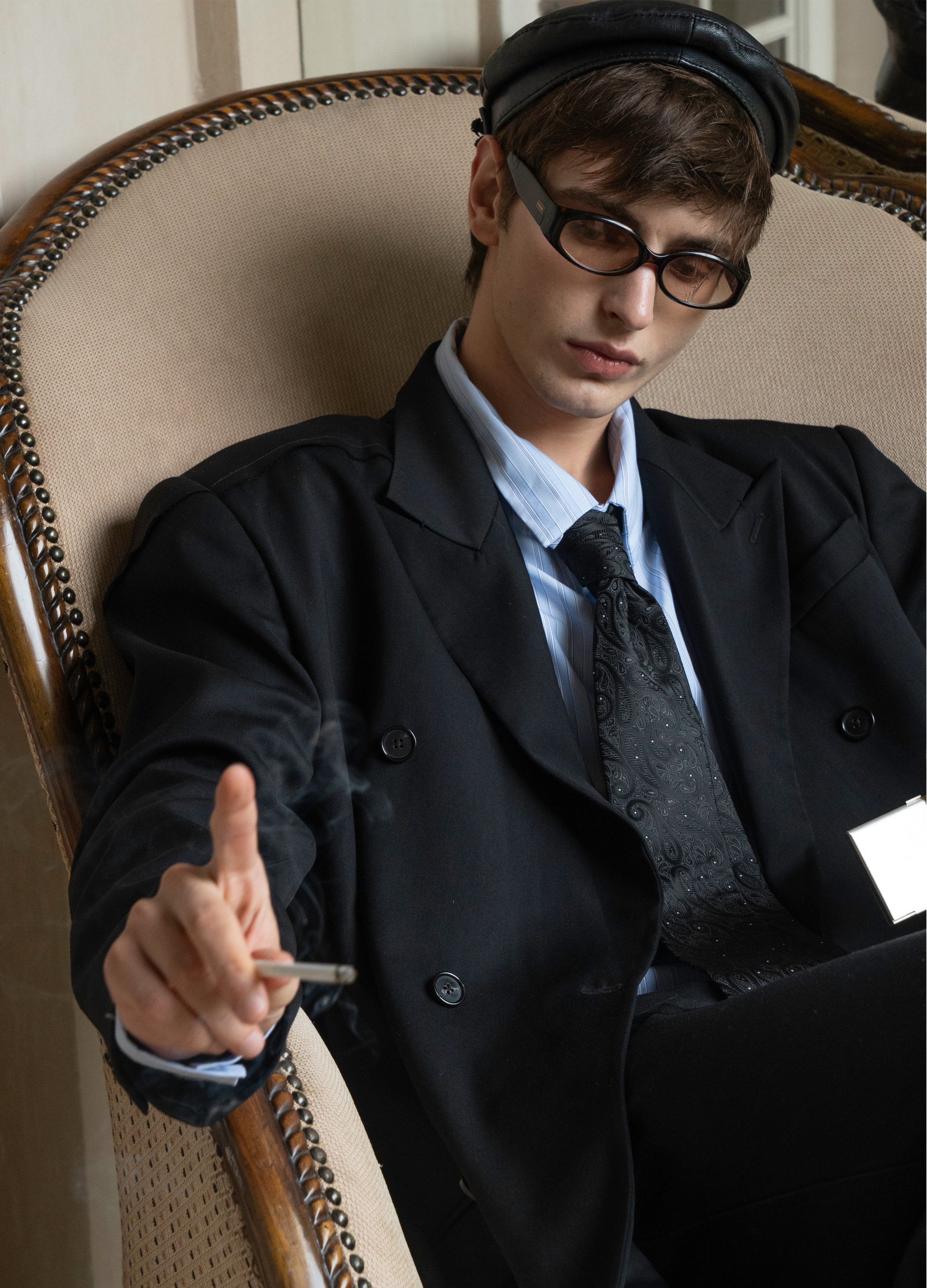 DECONSTRUCT PEAK LAPEL BLAZER