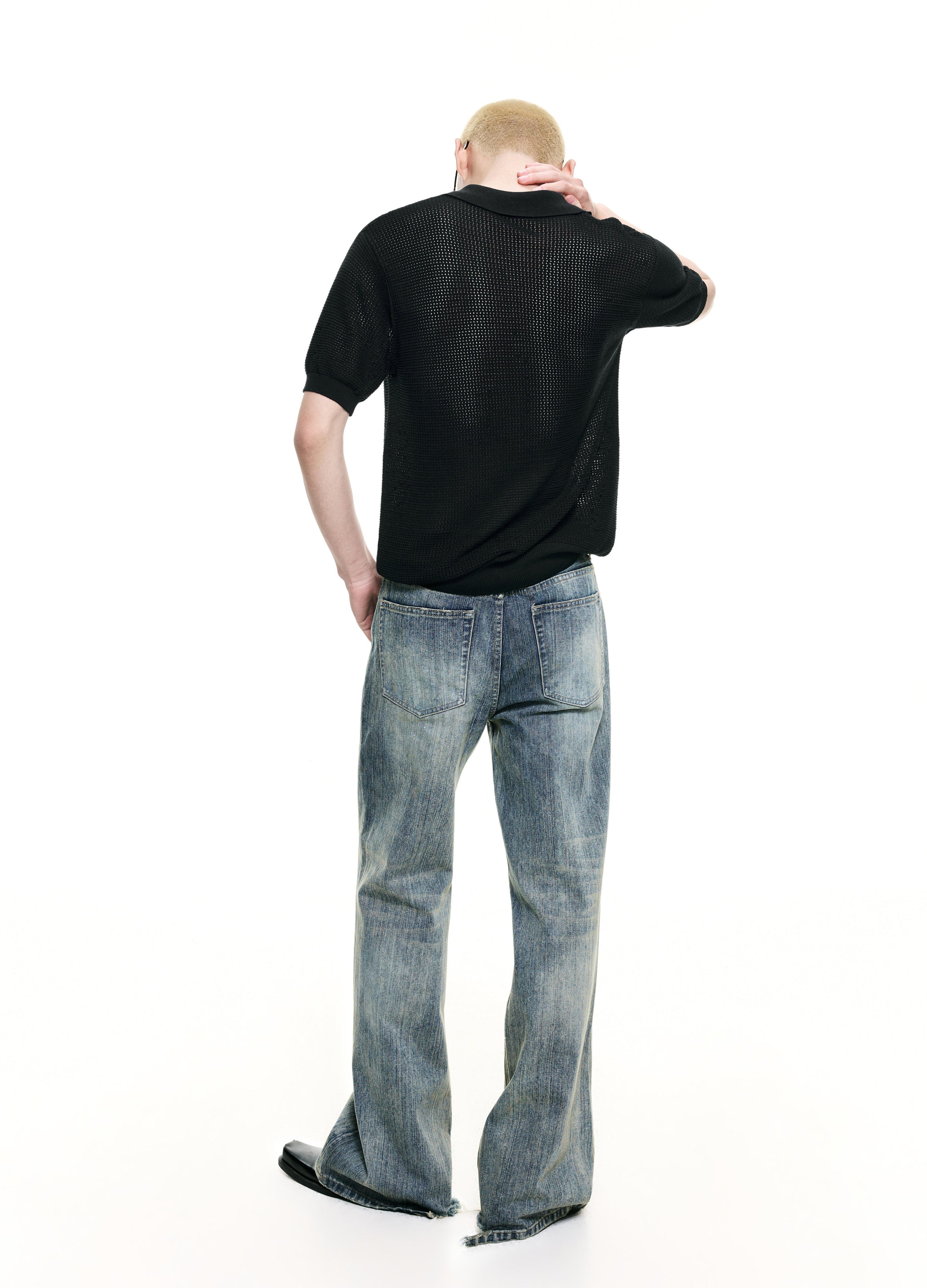 26SS OXIDIZED FLARE DENIM
