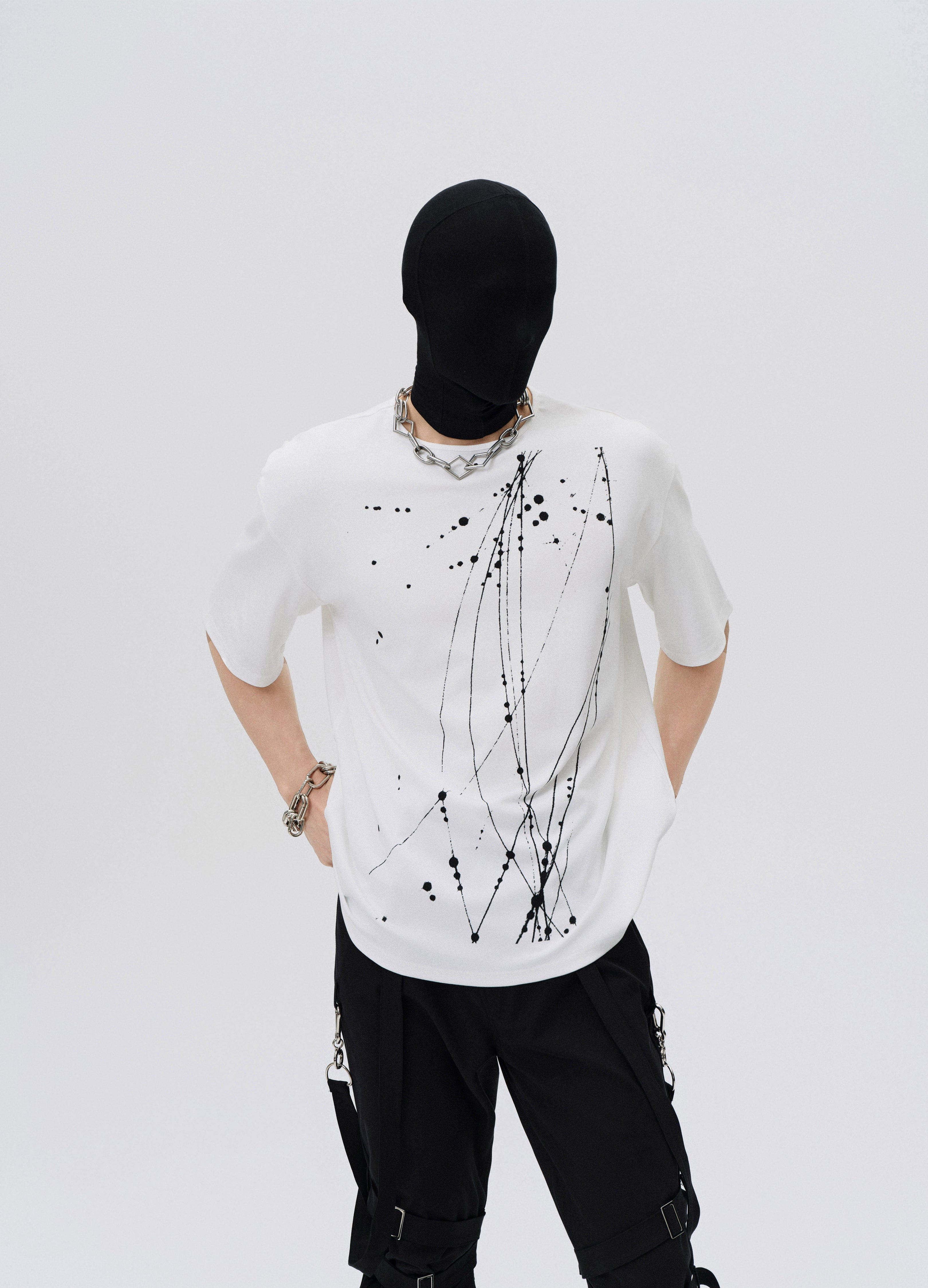 25SS INKED CHAOS MESH TEE