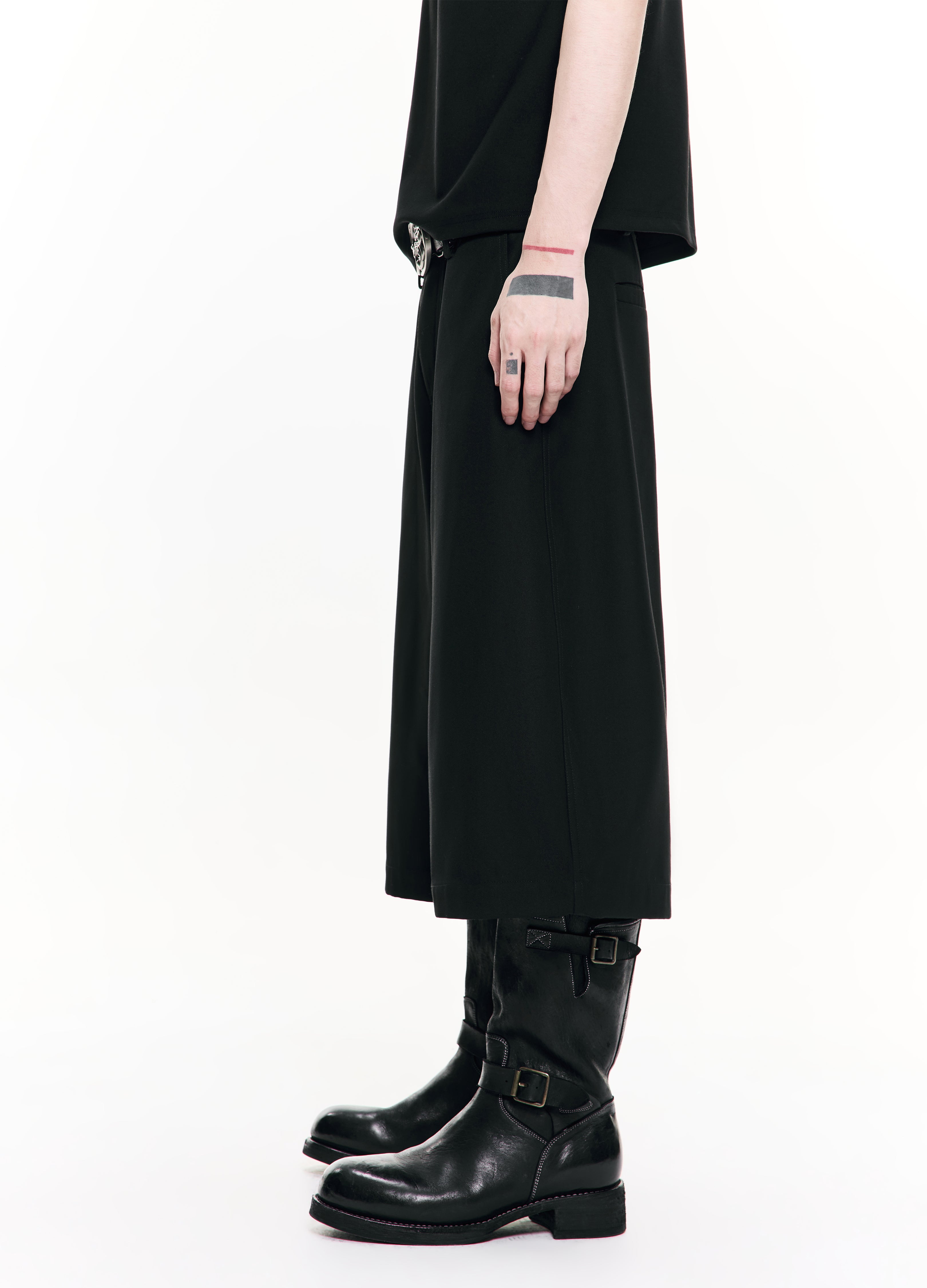 26SS CURVED CROP WIDE TROUSERS