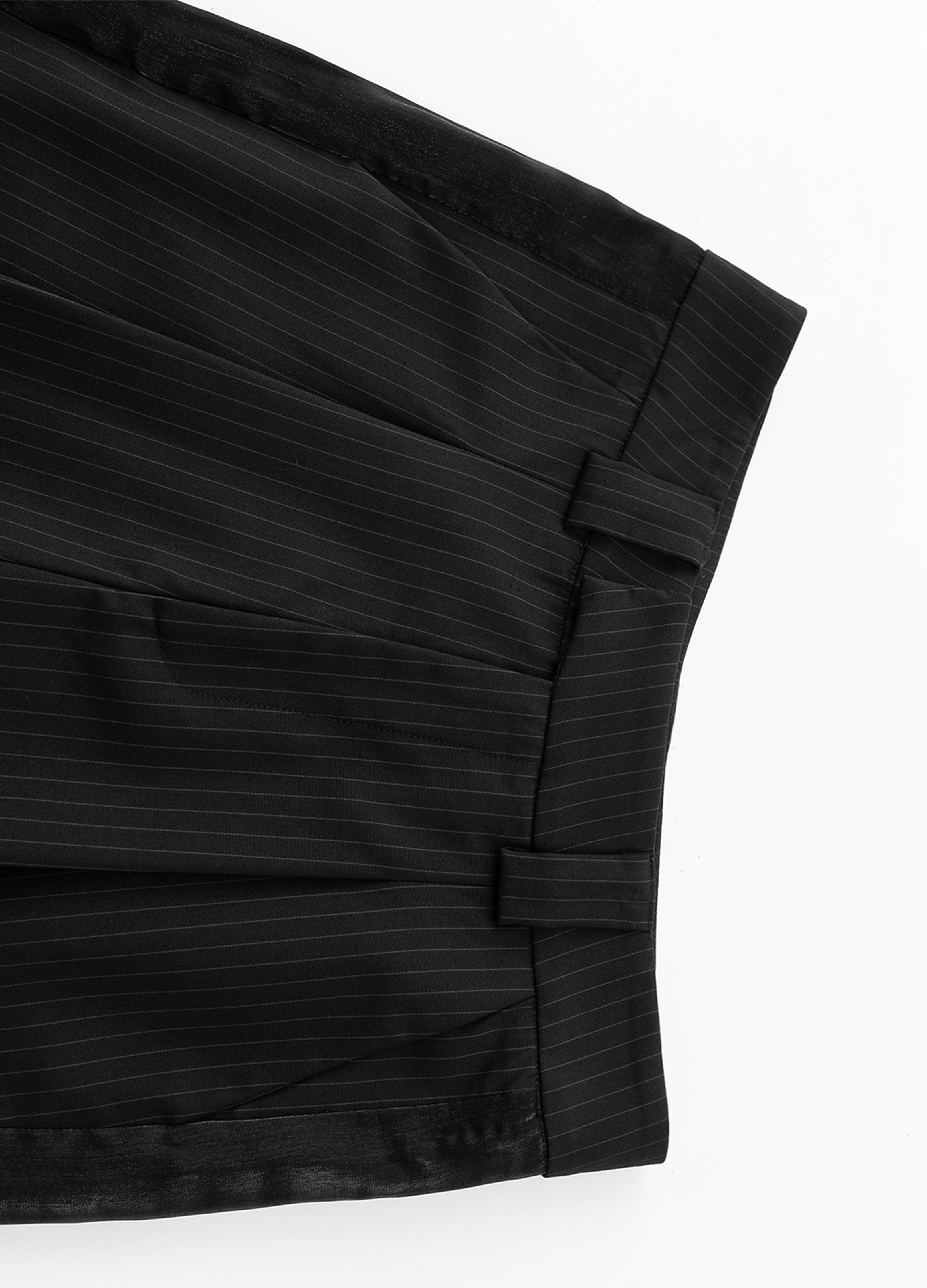 25SS STRIPED BLADE PLEATED SHORTS