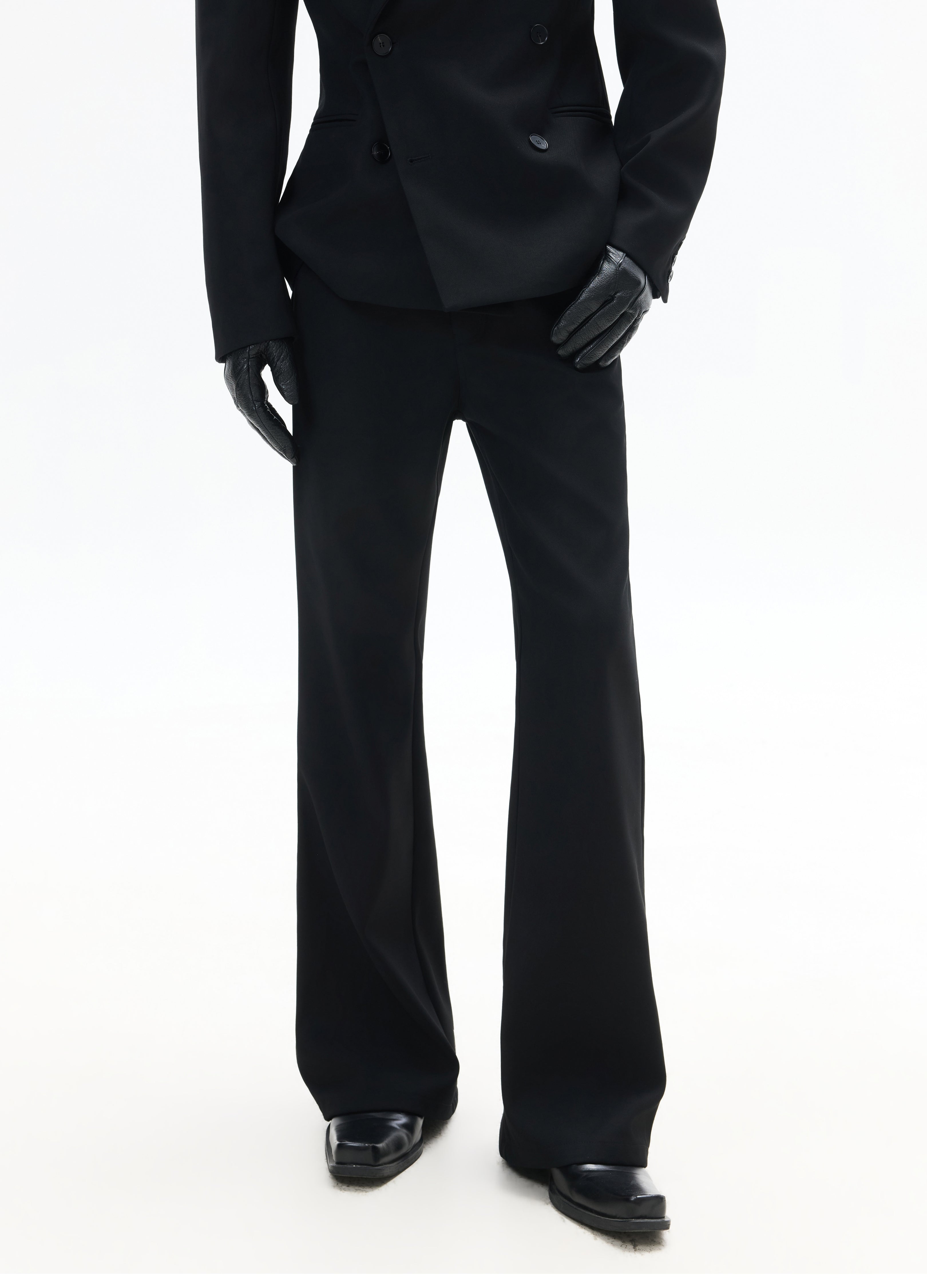 26SS CLASSIC STRAIGHT BLACK TROUSERS