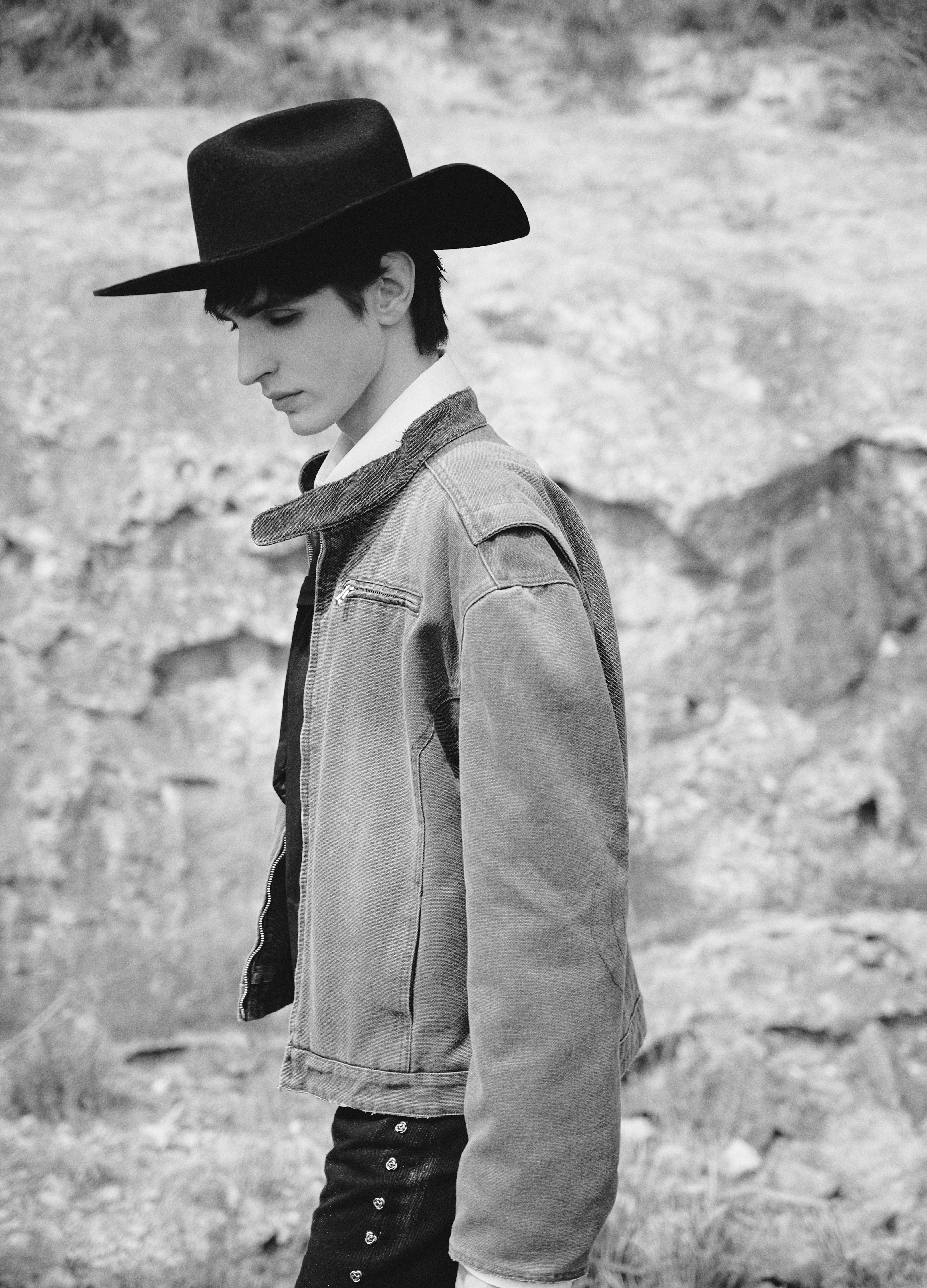 25SS DP PARADIS x REART COBBLE WASH BIKER JACKET