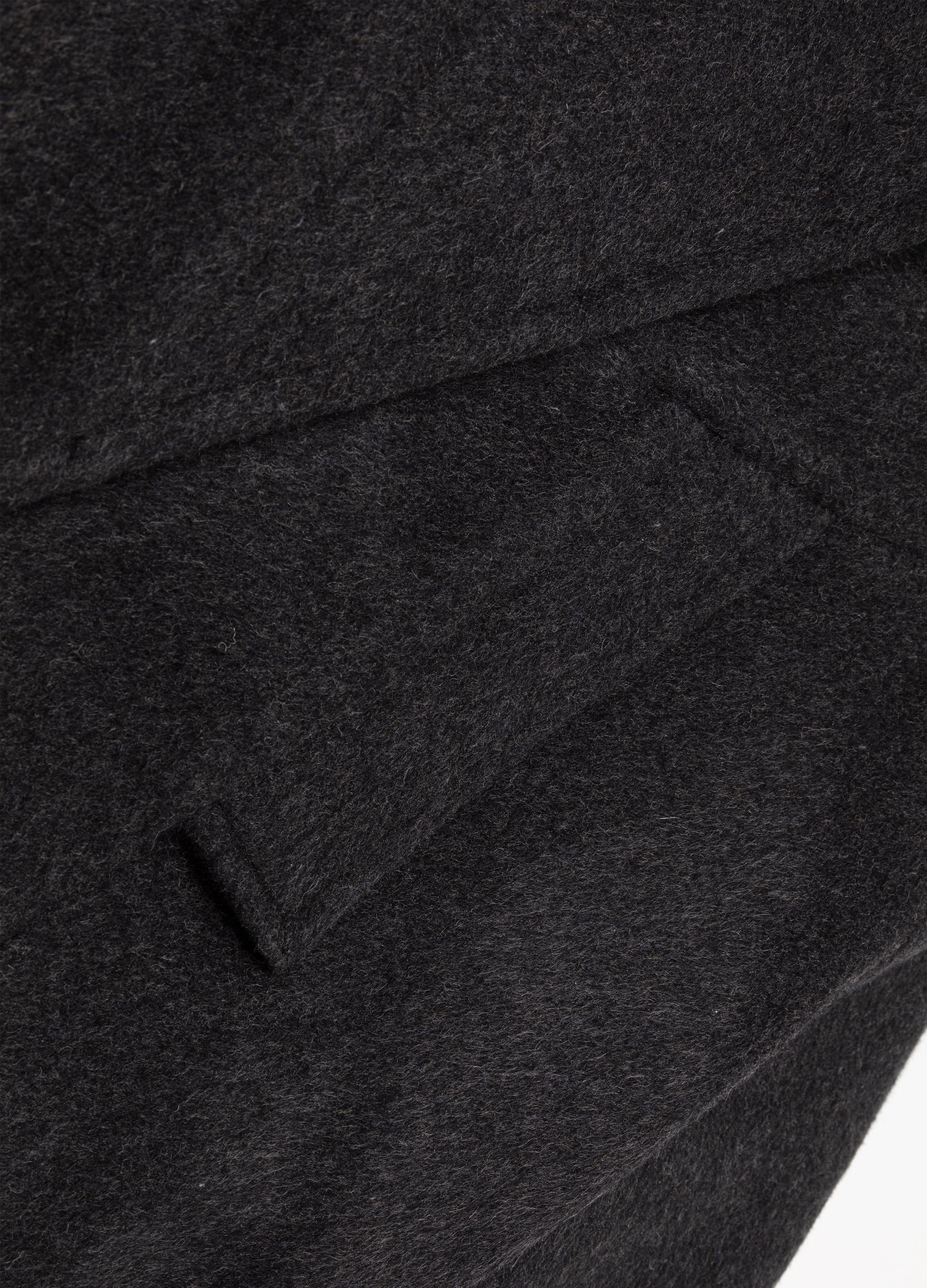 25FW BELTED DECONSTRUCT WOOL COAT