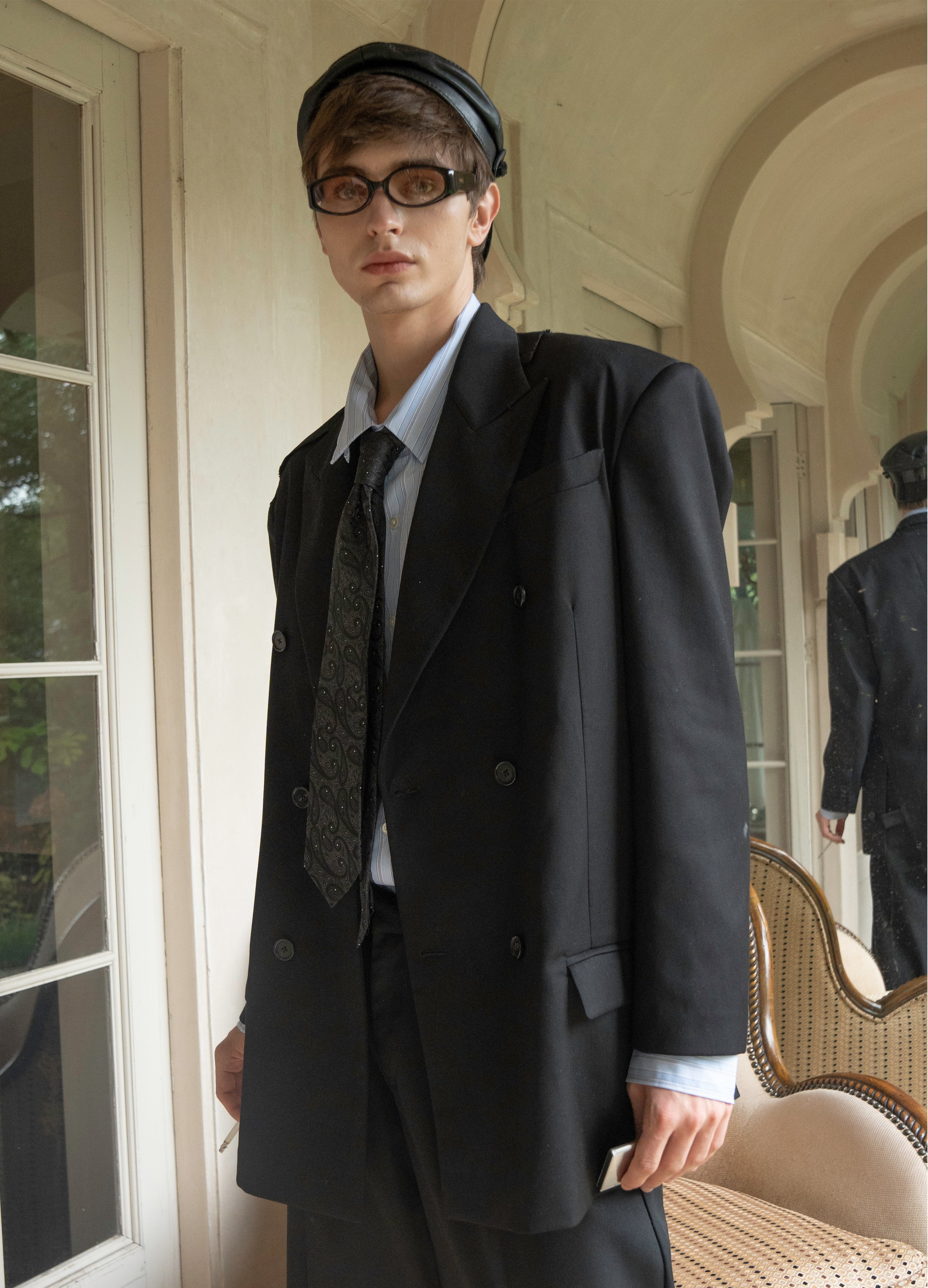 DECONSTRUCT PEAK LAPEL BLAZER