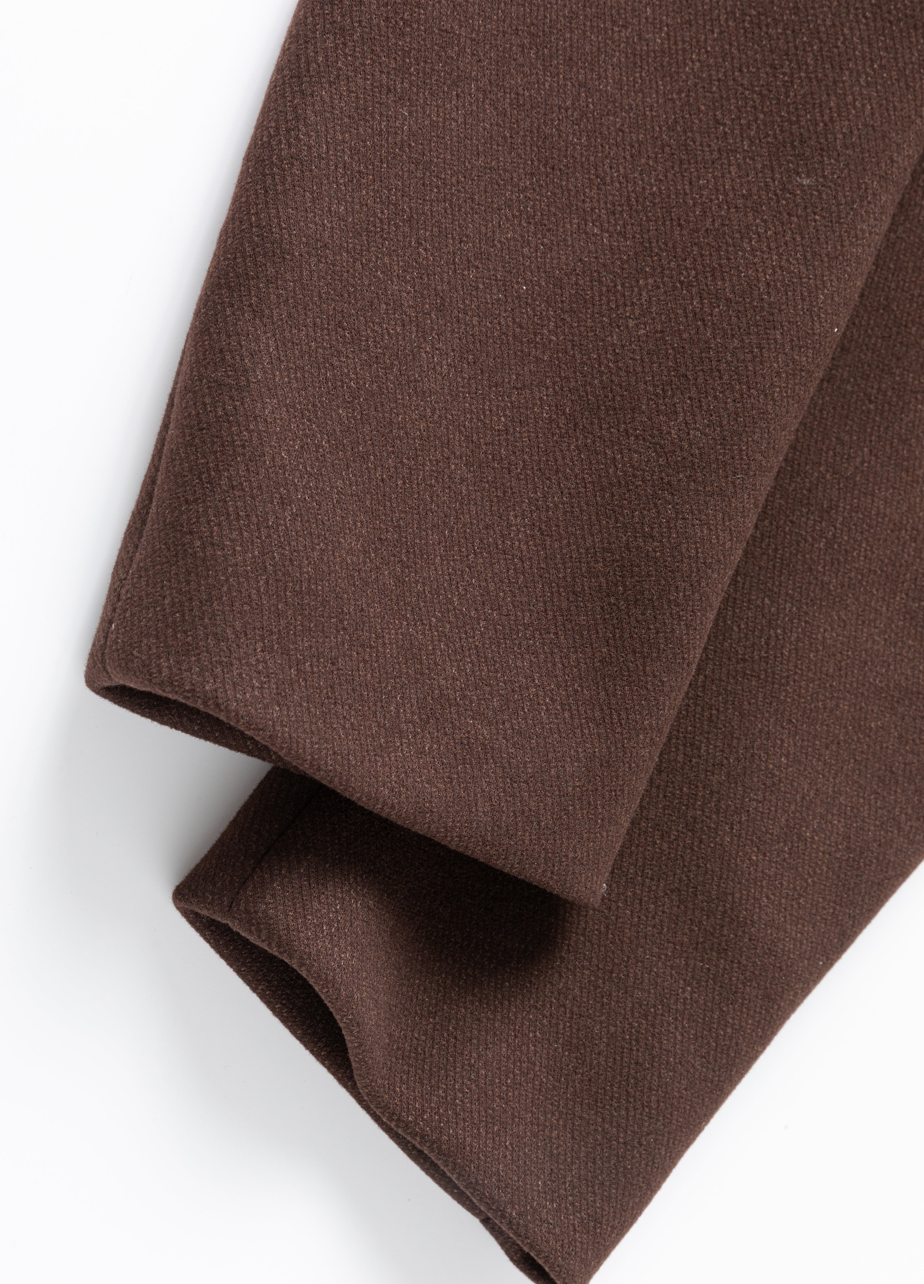 25FW CHESTNUT ASYMMETRIC WOOL COAT