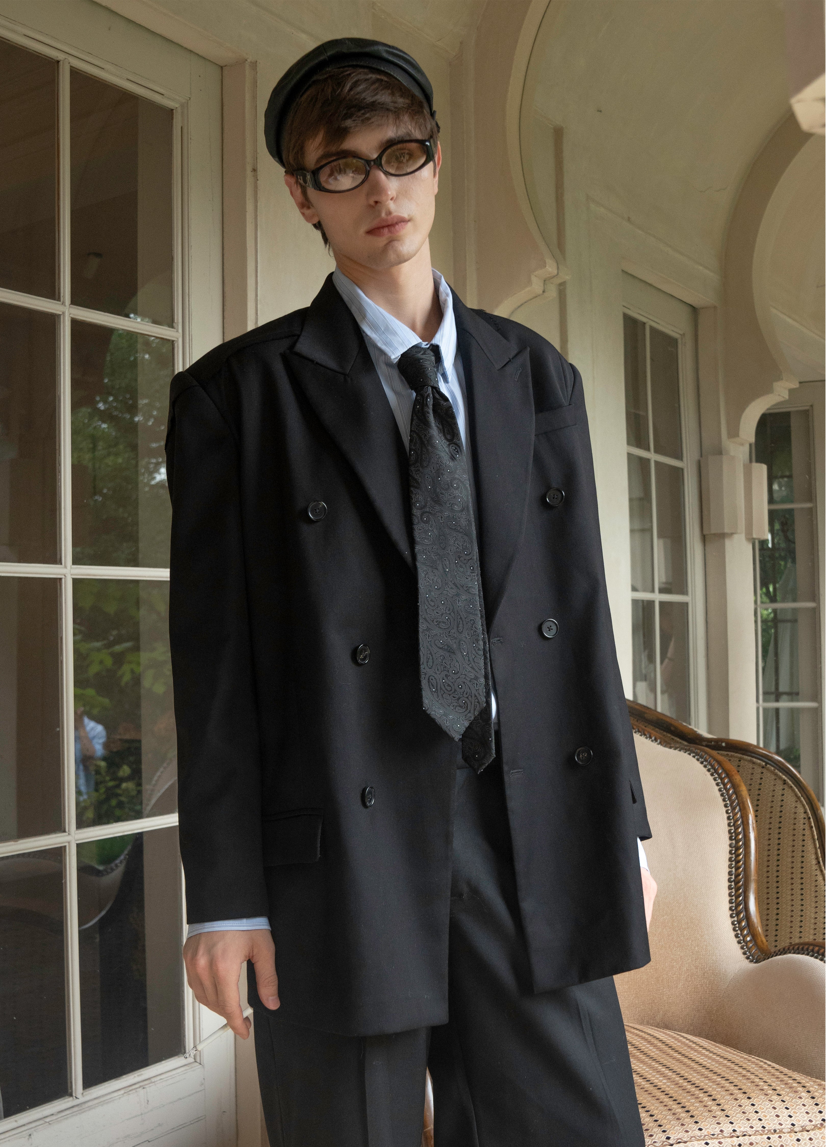 DECONSTRUCT PEAK LAPEL BLAZER