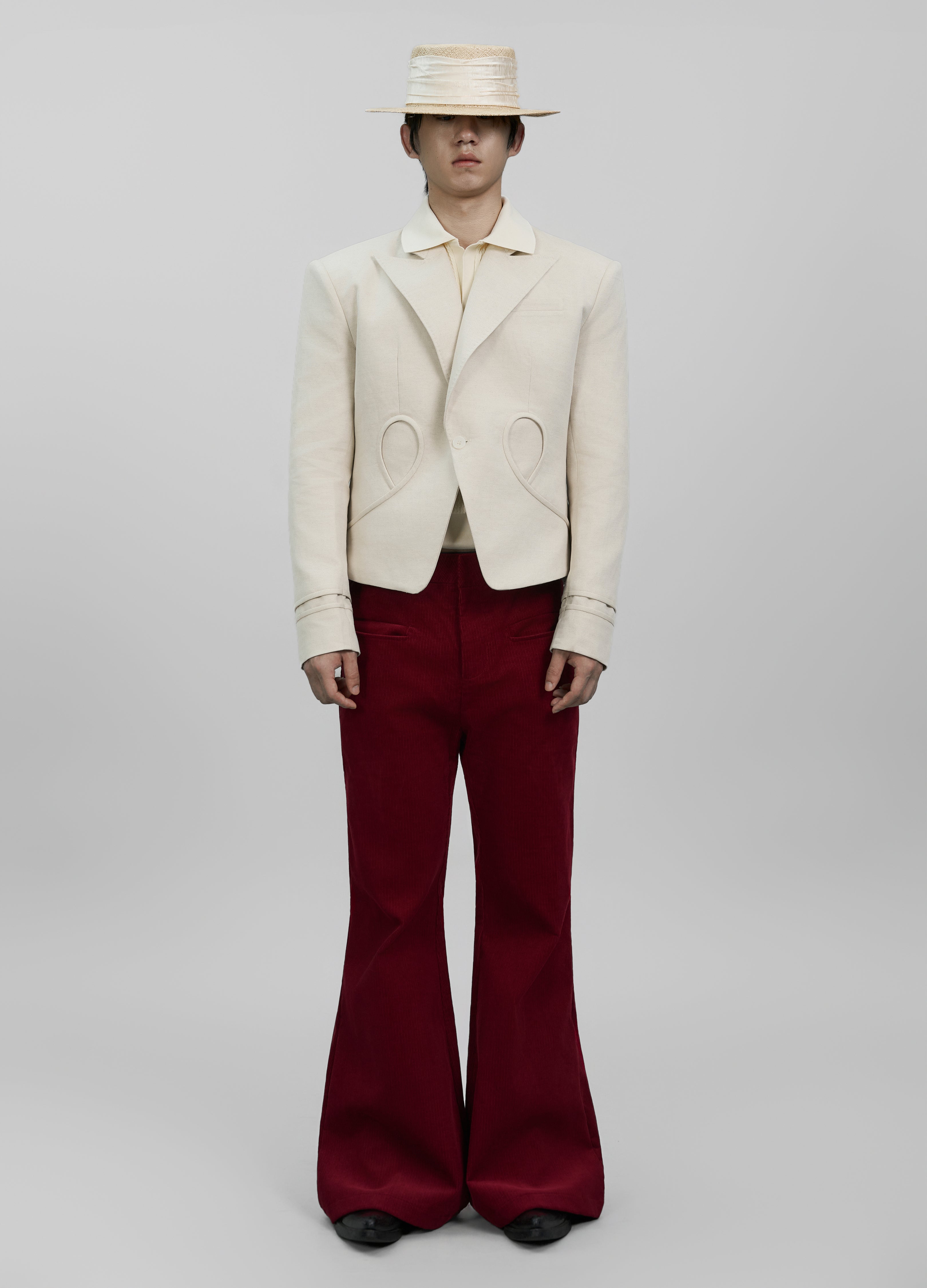 DUSK ROSE CORDUROY FLARES