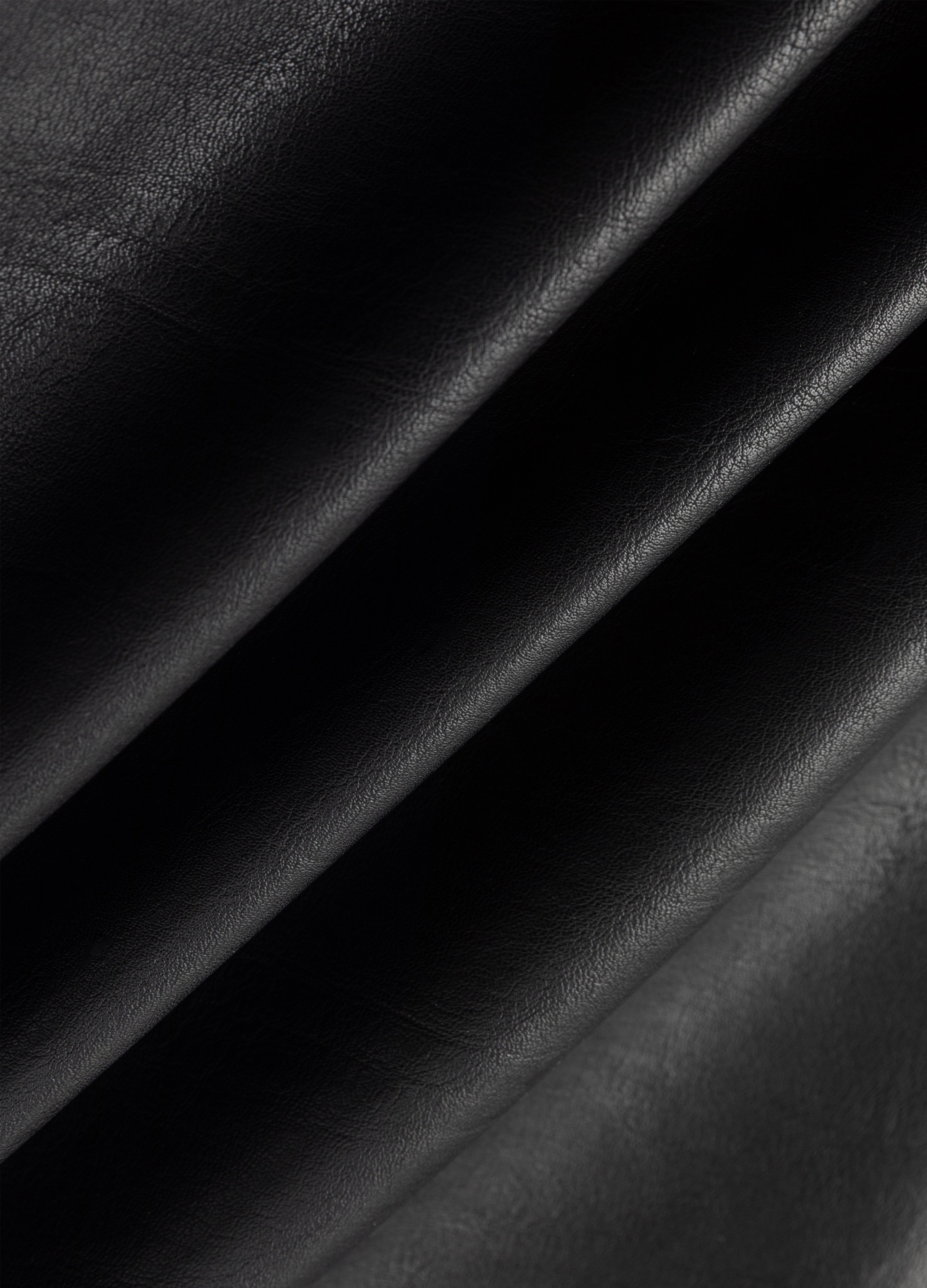 26SS STAND-COLLAR LEATHER JACKET