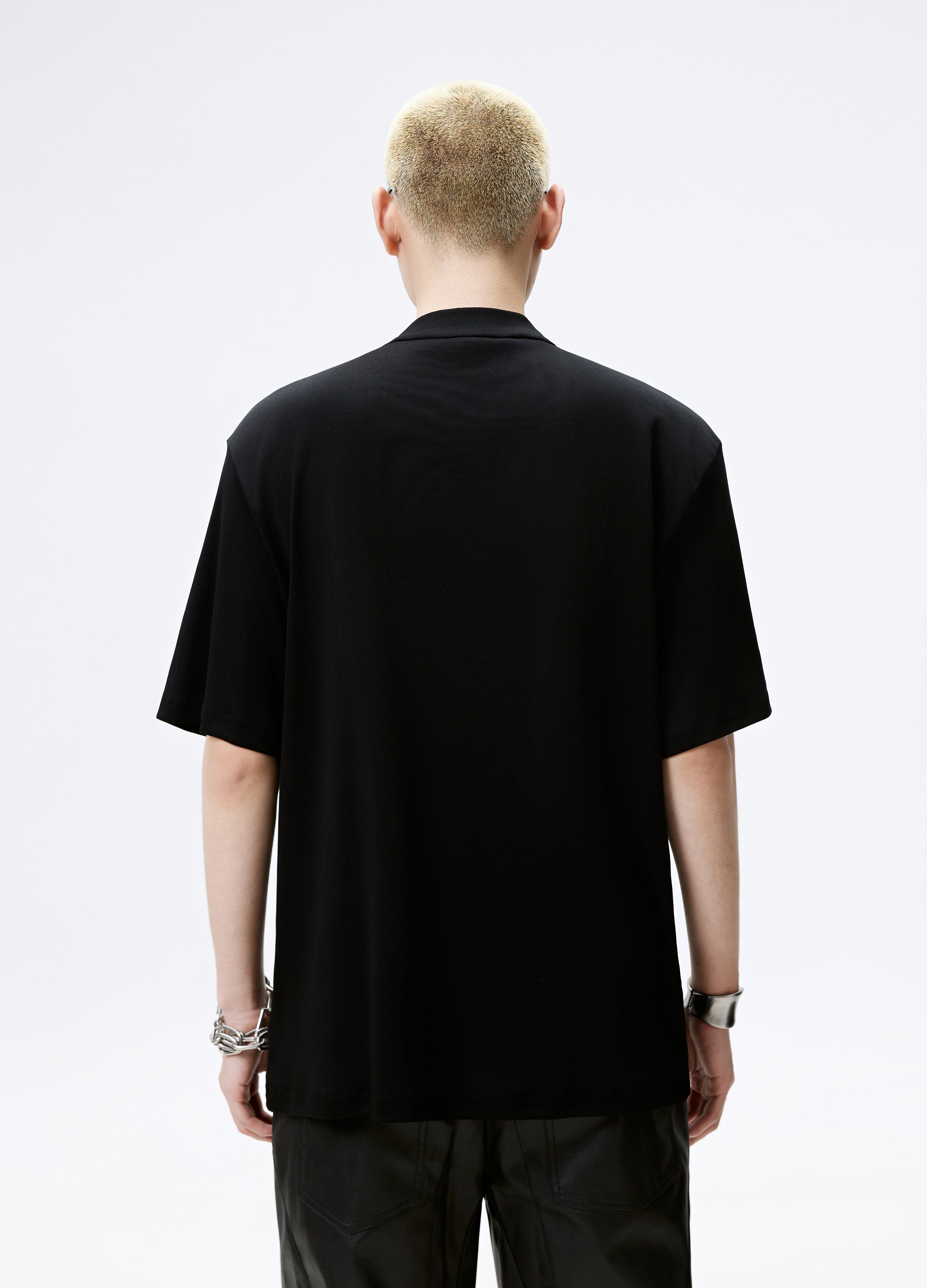 25SS HALF ZIP DARK TEE