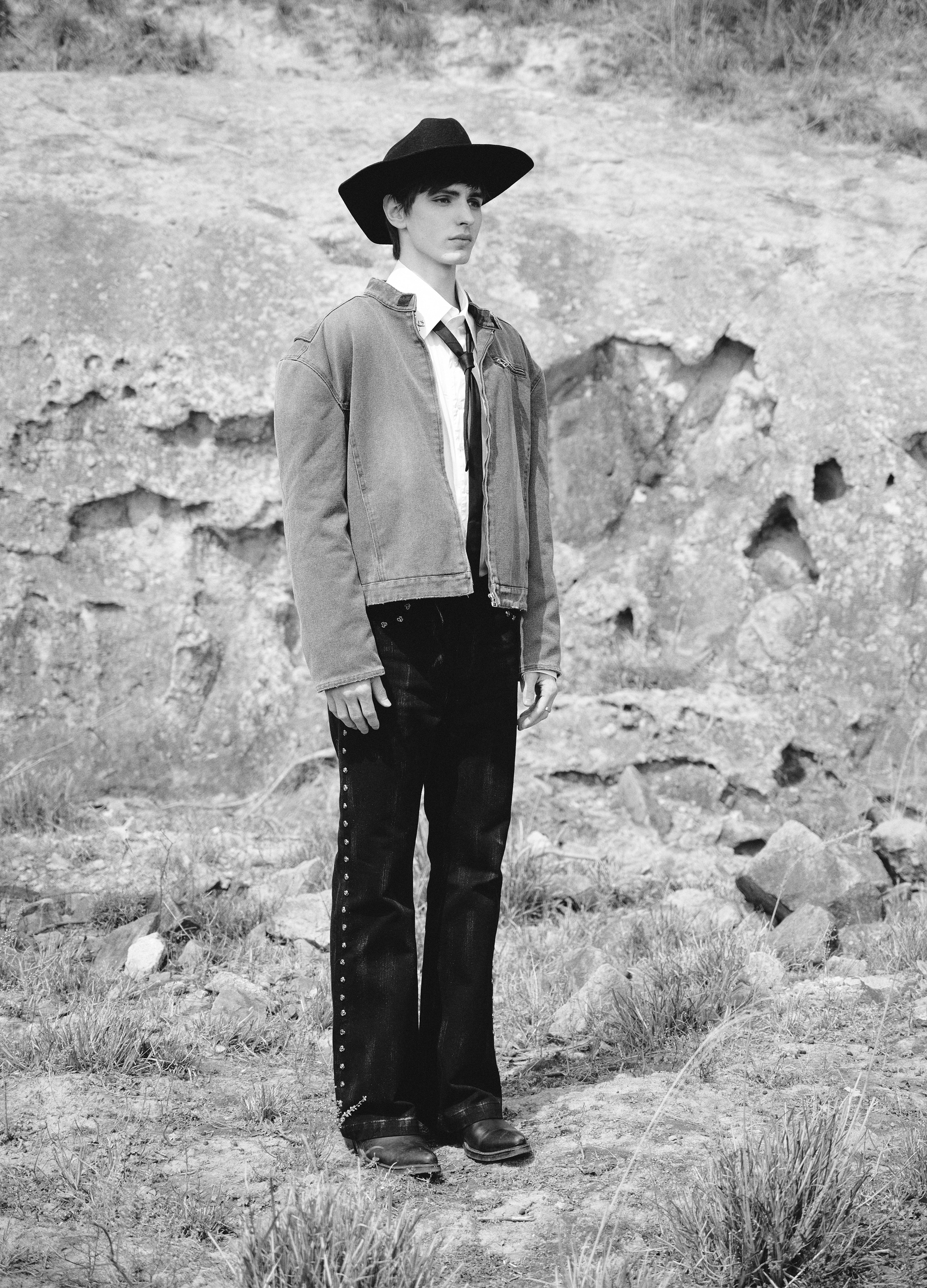 25SS DP PARADIS x REART COBBLE WASH BIKER JACKET