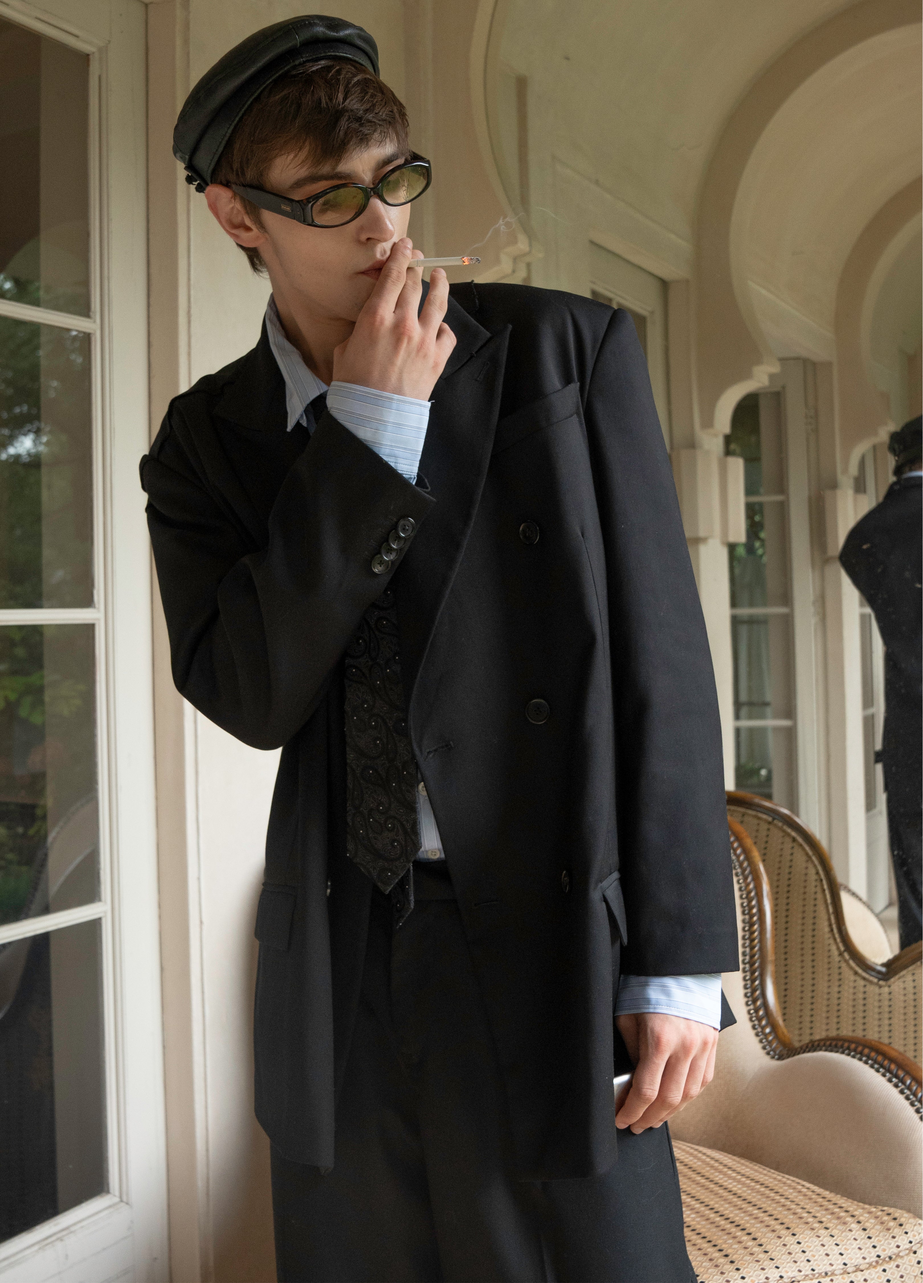 DECONSTRUCT PEAK LAPEL BLAZER