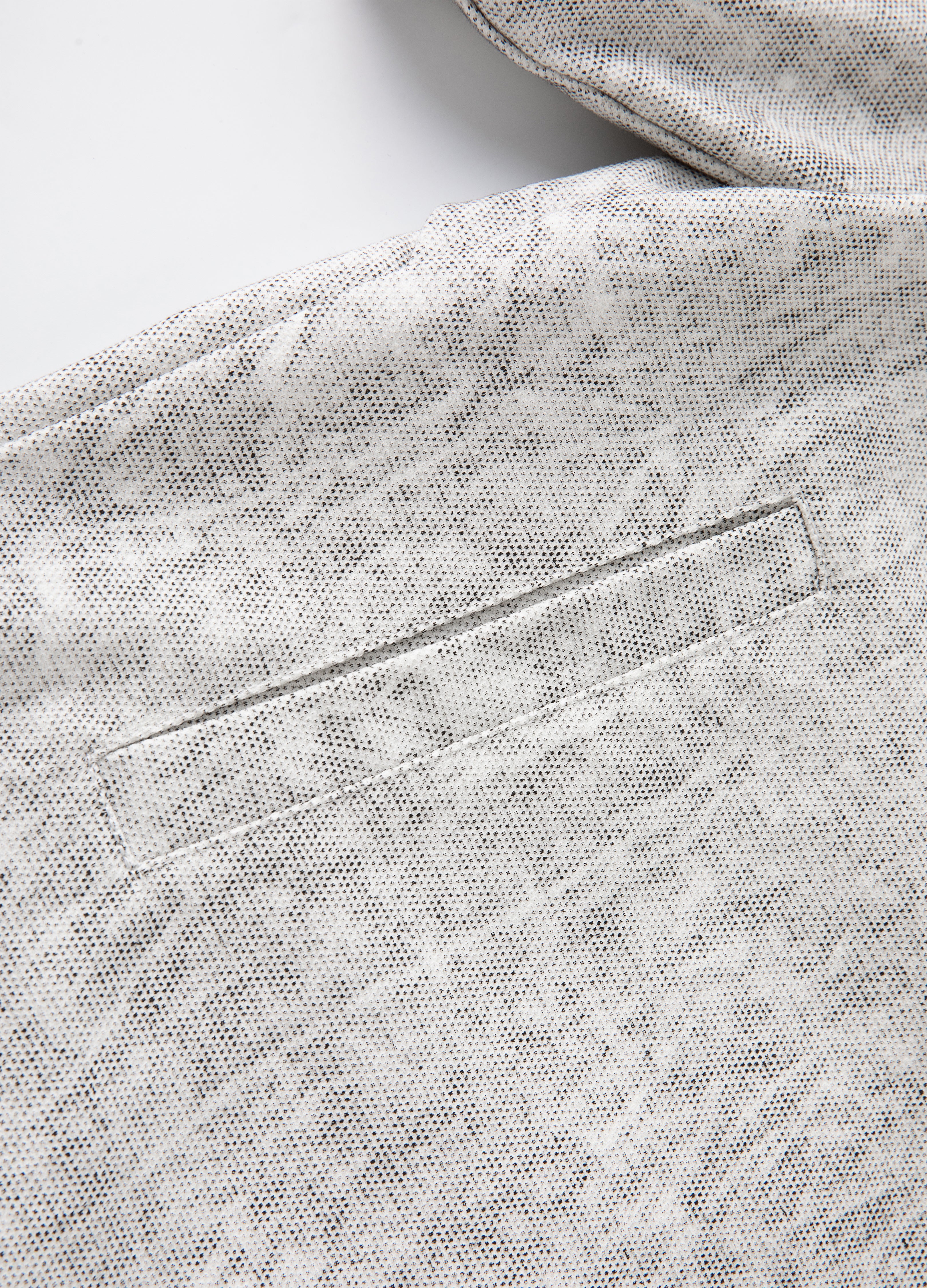 25SS GREY VEIN ZIP SHIRT