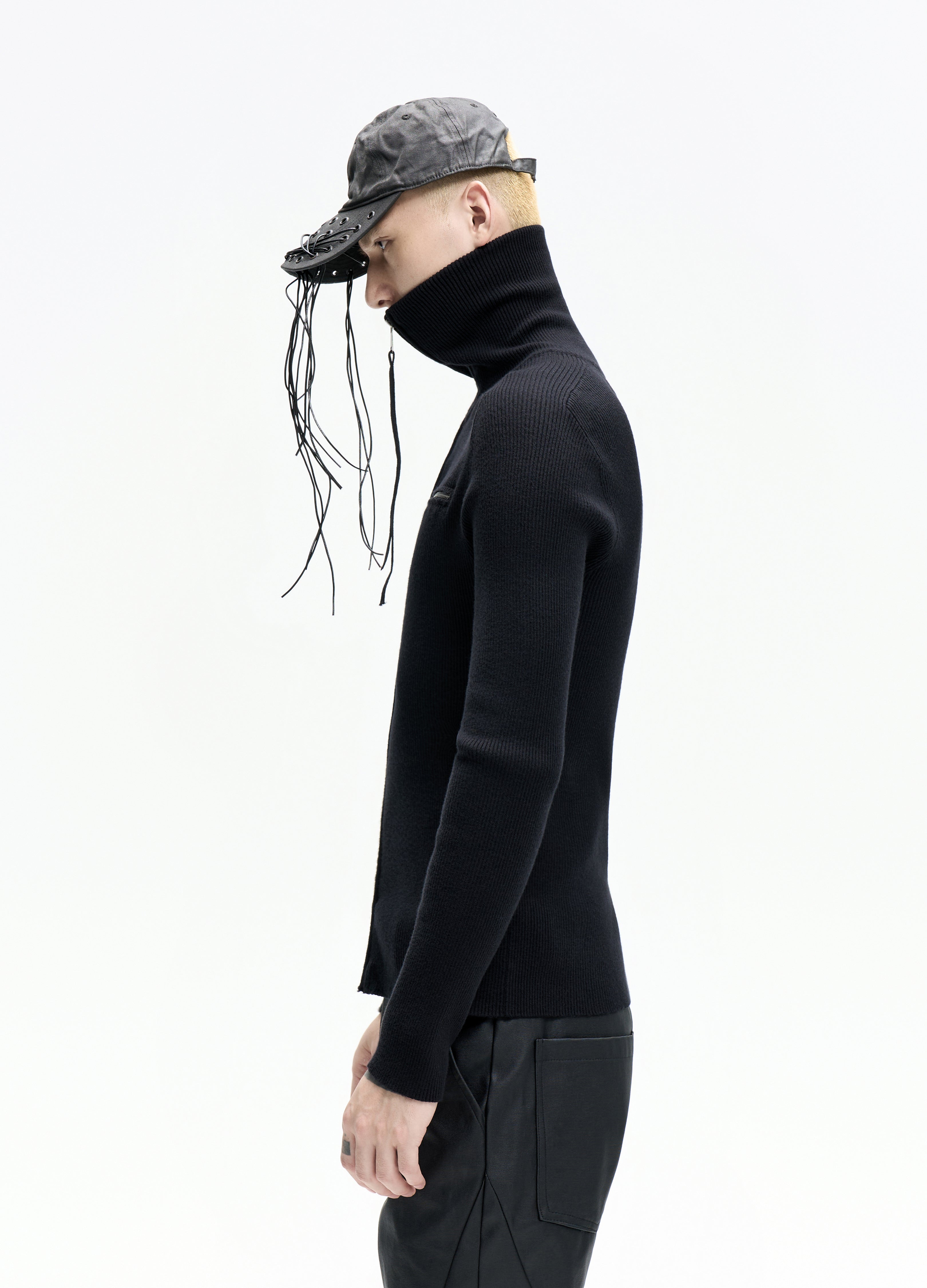 25FW DUAL-ZIP HIGH NECK KNIT
