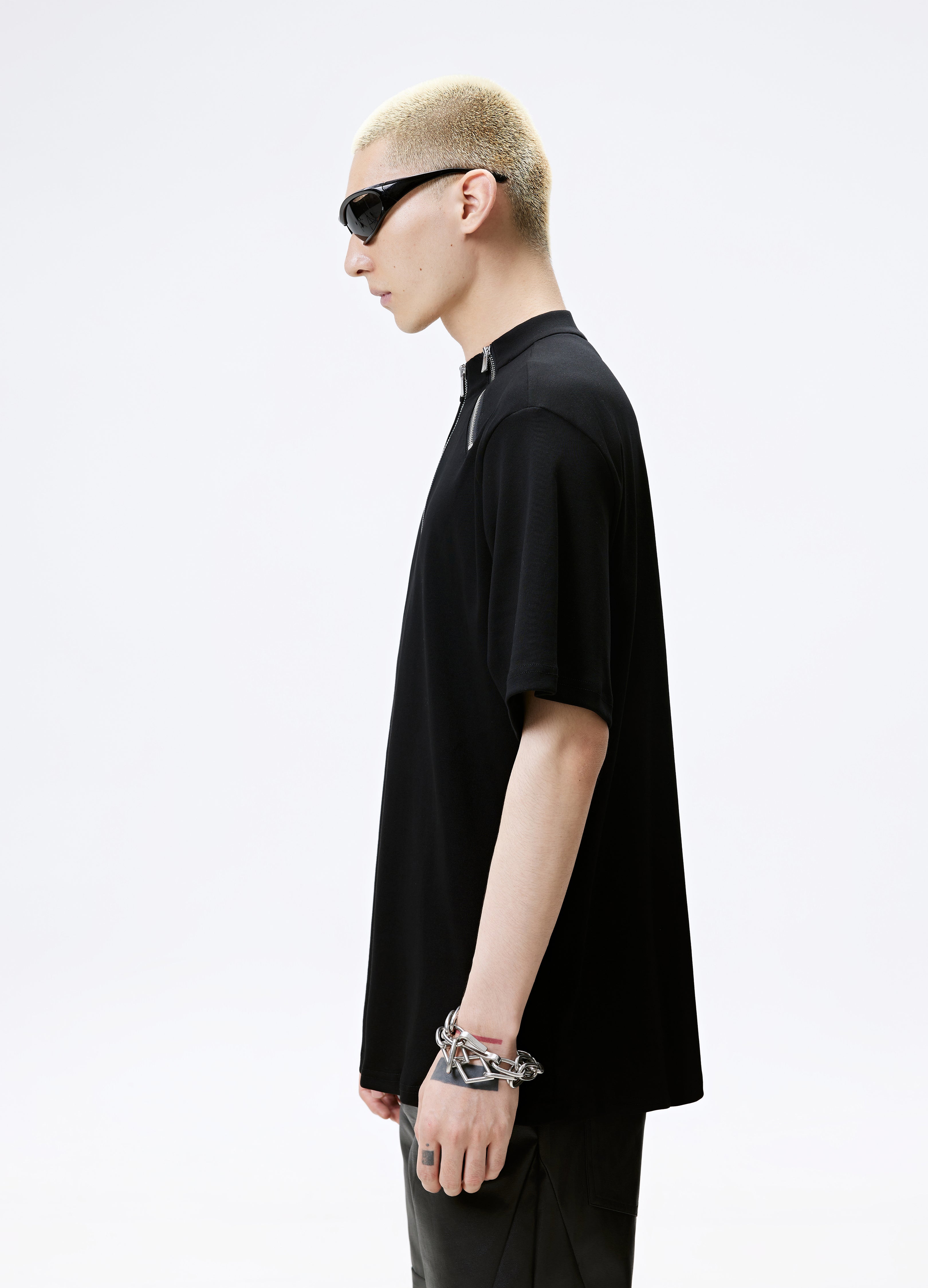 25SS HALF ZIP DARK TEE